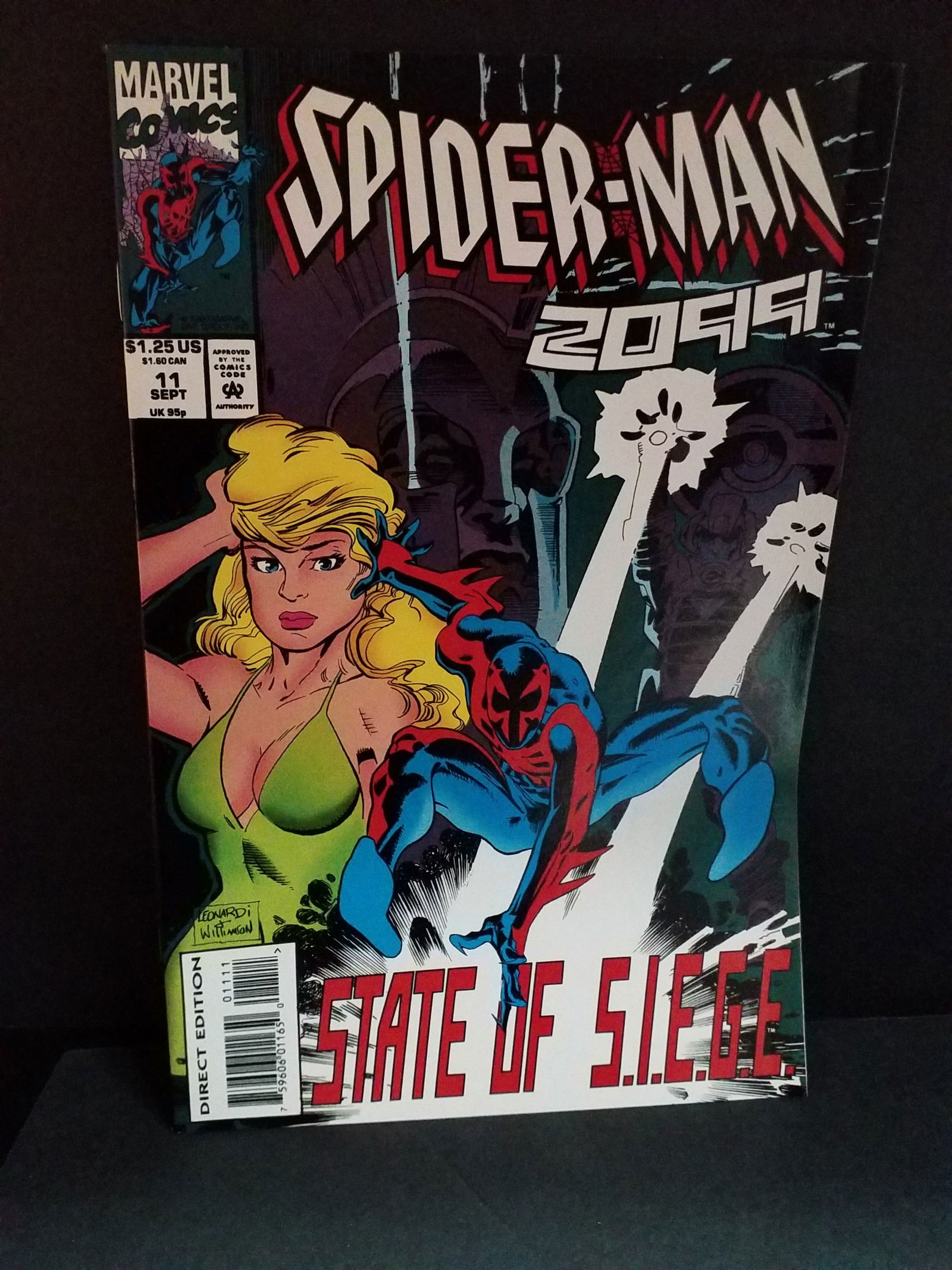 1993 State of S.I.E.G.E. Spider-Man 2099 #11 comic Book Direct Edition: A Higher Grade comic. Although we are not comic book graders the majority of the comic books in this sale are in exceptional condition. All Comics come bagged and boarded, Please view pictures. Comic