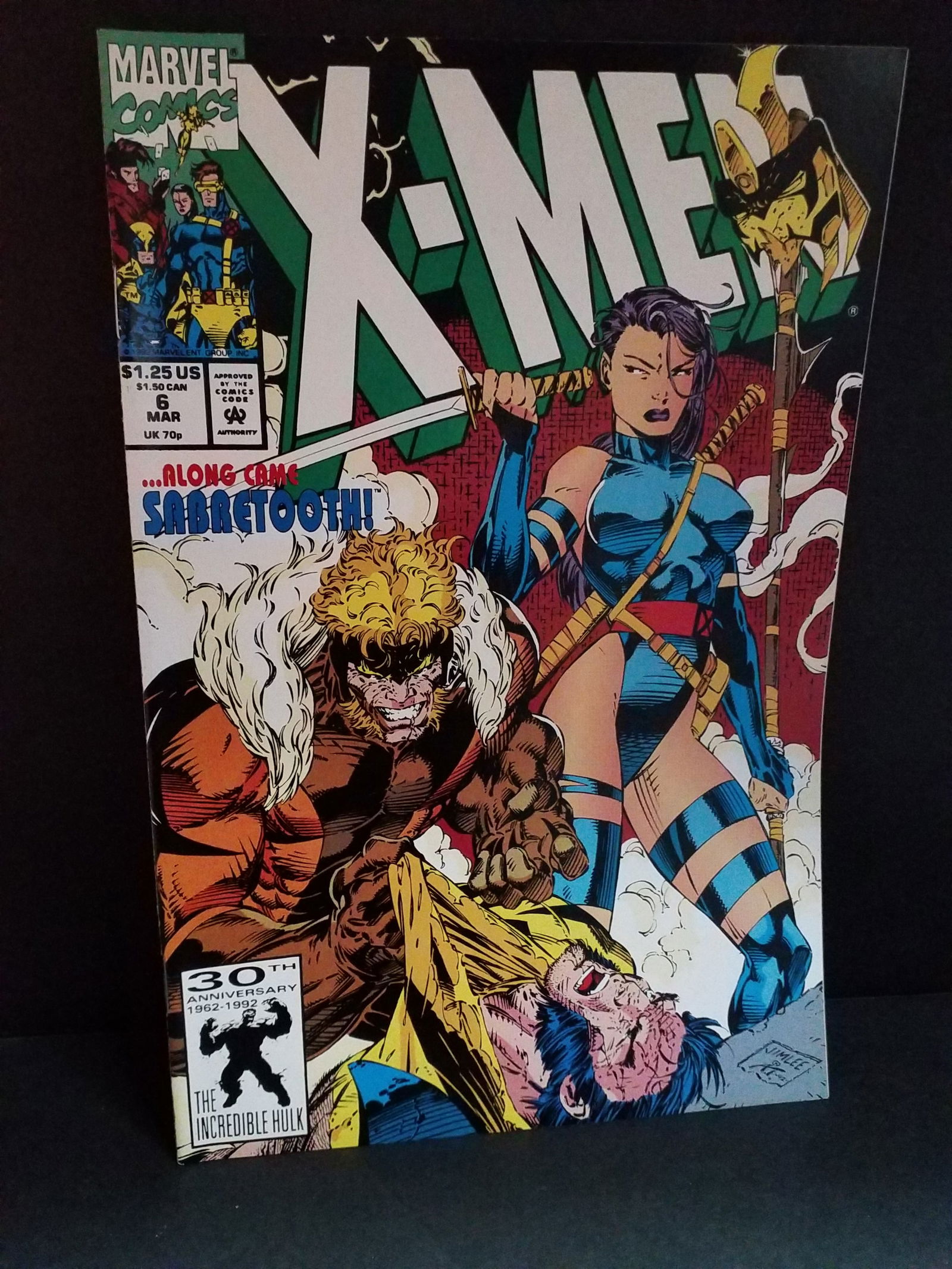 X-MEN #6 VF/NM 1992 Marvel Comics - Jim Lee- Sabretooth app. VF+-NM: A Higher Grade comic. Although we are not comic book graders the majority of the comic books in this sale are in exceptional condition. All Comics come bagged and boarded, Please view pictures. Comic