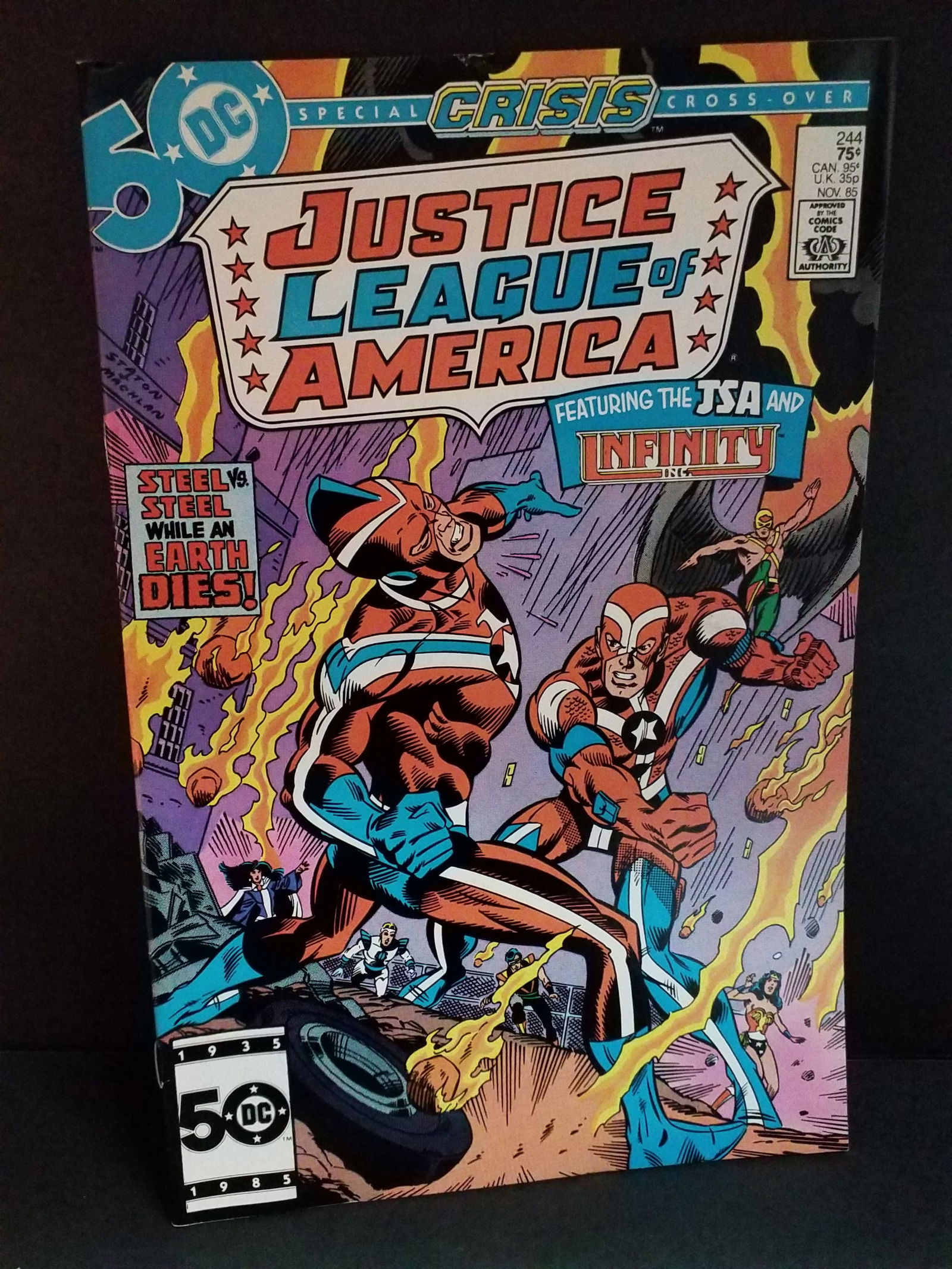 Justice League of America #244 1985 DC Comics Comic Book VF+ - NM: A Higher Grade comic. Although we are not comic book graders the majority of the comic books in this sale are in exceptional condition. All Comics come bagged and boarded, Please view pictures. Comic