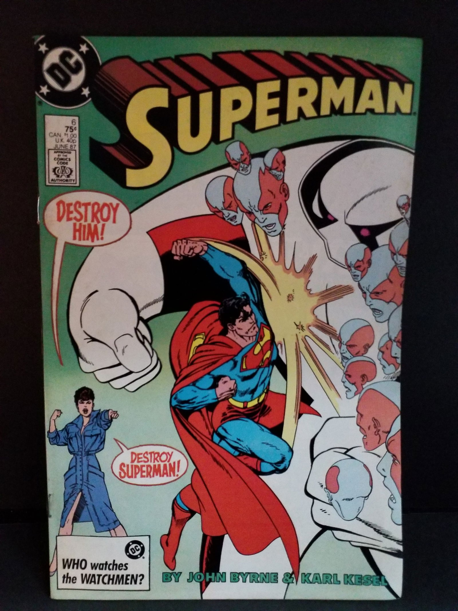 Superman #6 Vol. 2 1987 DC Comics 1st App High Grade Comic Book John Byrne VF+ - NM: A Higher Grade comic. Although we are not comic book graders the majority of the comic books in this sale are in exceptional condition. All Comics come bagged and boarded, Please view pictures. Comic