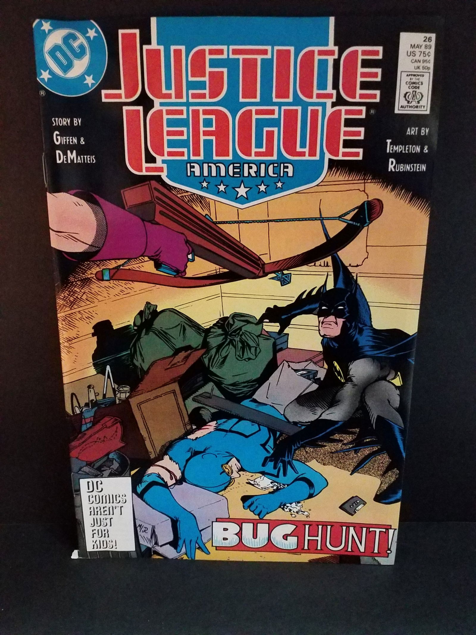 Justice League America DC Comics Book #26 1989 VF+-NM: A Higher Grade comic. Although we are not comic book graders the majority of the comic books in this sale are in exceptional condition. All Comics come bagged and boarded, Please view pictures. Comic