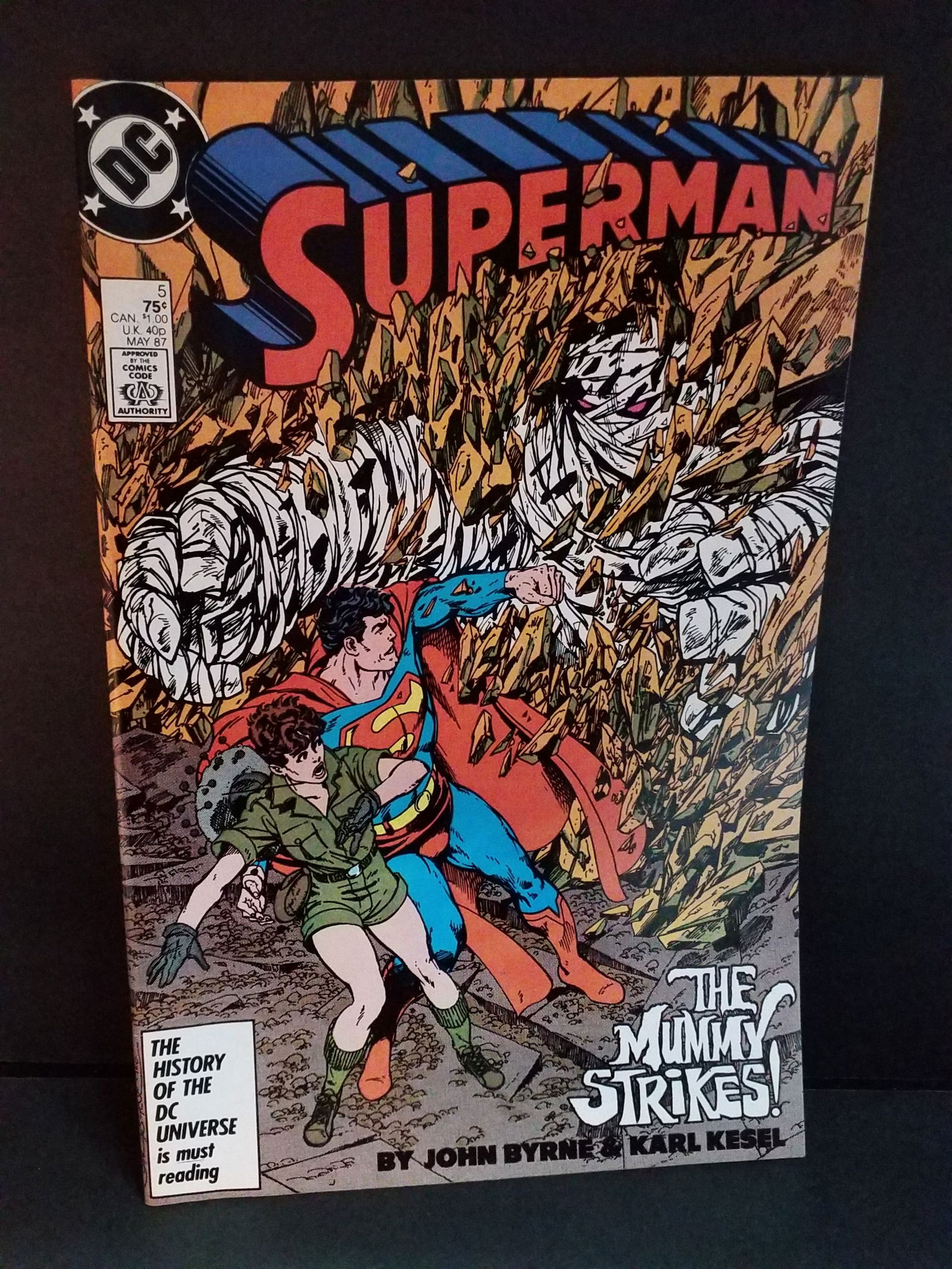 SUPERMAN #5 first print DC COMICS (1987) THE MUMMY 1st app. VF+-NM: A Higher Grade comic. Although we are not comic book graders the majority of the comic books in this sale are in exceptional condition. All Comics come bagged and boarded, Please view pictures. Comic