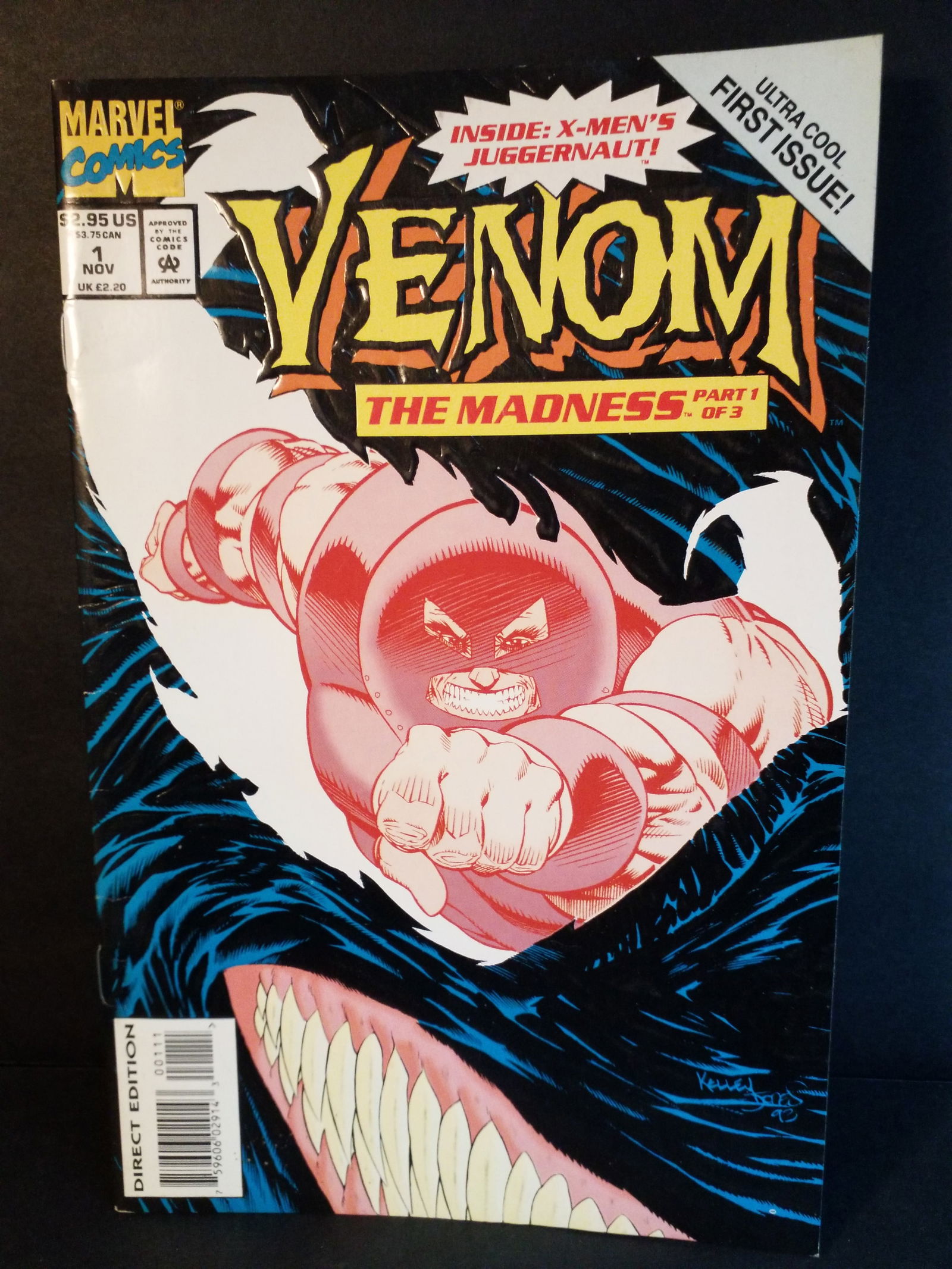 Venom The Madness #1 1993 Marvel Comic Juggernaut Appearance VF+ - NM: A Higher Grade comic. Although we are not comic book graders the majority of the comic books in this sale are in exceptional condition. All Comics come bagged and boarded, Please view pictures. Comic
