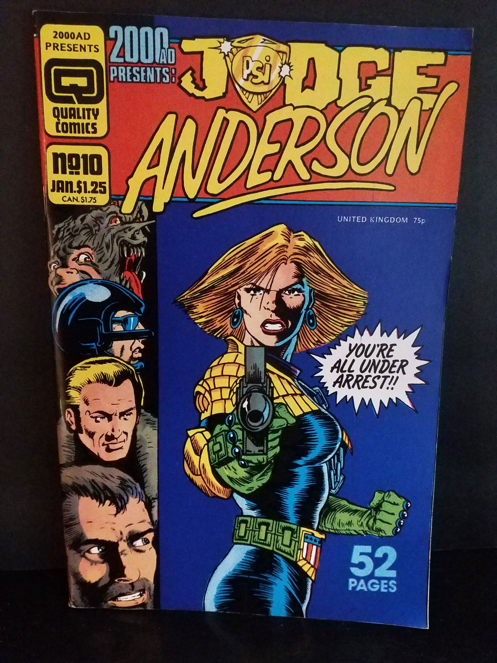2000 A.D. PRESENTS JUDGE ANDERSON #10 QUALITY COMICS Higher Grade VF+-NM: A Higher Grade comic. Although we are not comic book graders the majority of the comic books in this sale are in exceptional condition. All Comics come bagged and boarded, Please view pictures. Comic