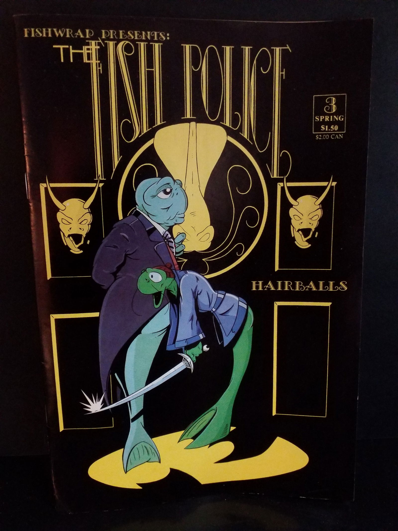 THE FISH POLICE #3 1985 HAIRBALLS FISHWRAP PRODUCTIONS High Grade VF+-NM: A Higher Grade comic. Although we are not comic book graders the majority of the comic books in this sale are in exceptional condition. All Comics come bagged and boarded, Please view pictures. Comic