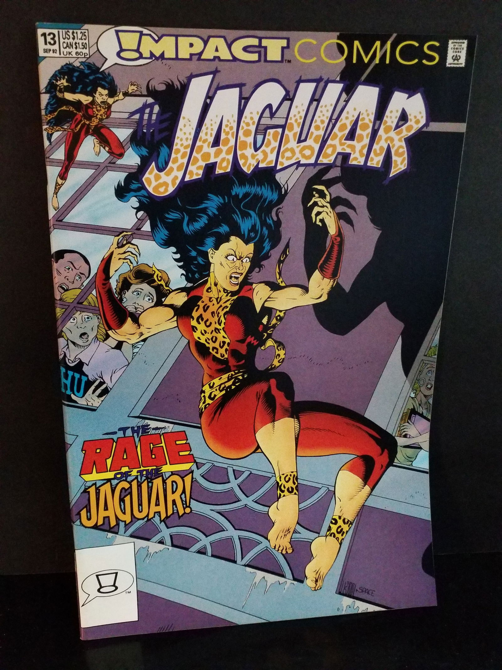 Jaguar The #13 Impact comics Penultimate Issue High Grade VF+-NM: A Higher Grade comic. Although we are not comic book graders the majority of the comic books in this sale are in exceptional condition. All Comics come bagged and boarded, Please view pictures. Comic