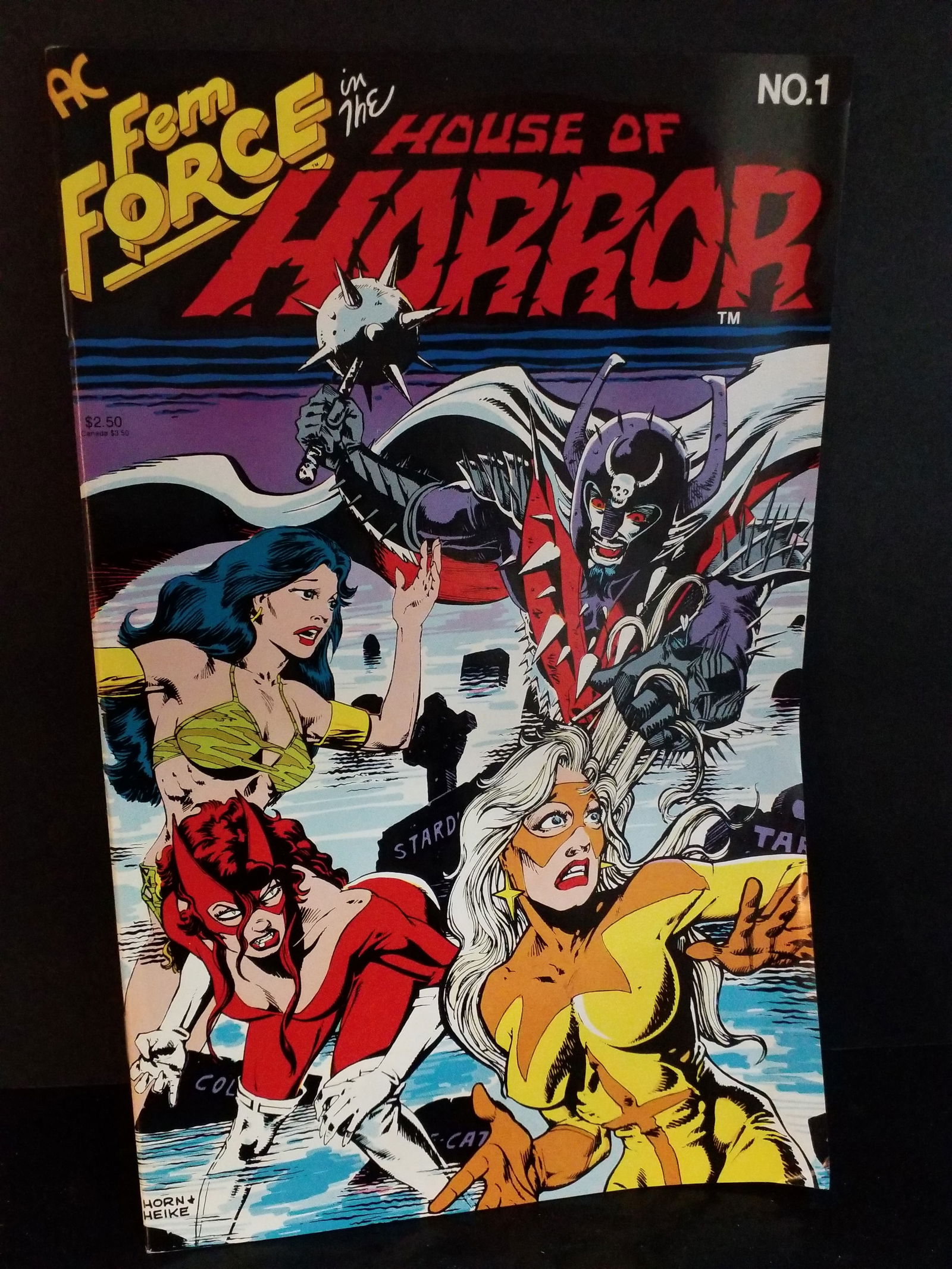 Femforce in the House of Horror #1 One-Shot 1988 AC Comics Higher Grade VF+-NM: A Higher Grade comic. Although we are not comic book graders the majority of the comic books in this sale are in exceptional condition. All Comics come bagged and boarded, Please view pictures. Comic