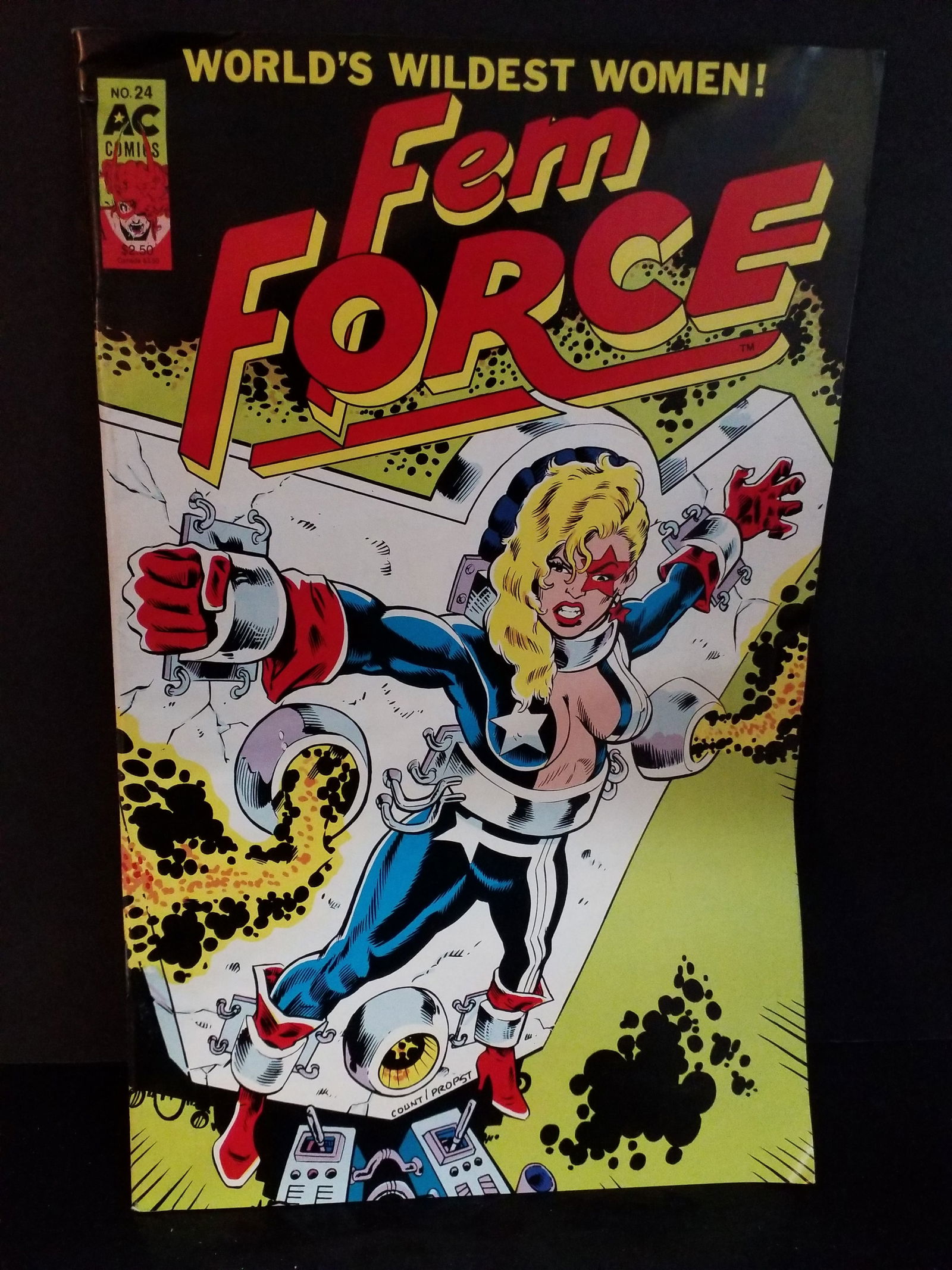 FEM FORCE #24 AC WORLDS WILDEST WOMAN FEMFORCE Higher Grade VF+-NM: A Higher Grade comic. Although we are not comic book graders the majority of the comic books in this sale are in exceptional condition. All Comics come bagged and boarded, Please view pictures. Comic