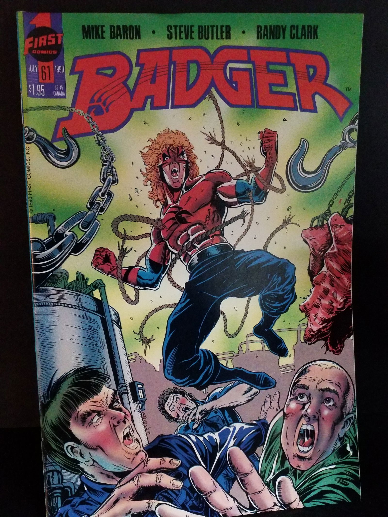 Badger #61 First comics Mike Baron Steven Butler VF+/ NM: A Higher Grade comic. Although we are not comic book graders the majority of the comic books in this sale are in exceptional condition. All Comics come bagged and boarded, Please view pictures. Comic