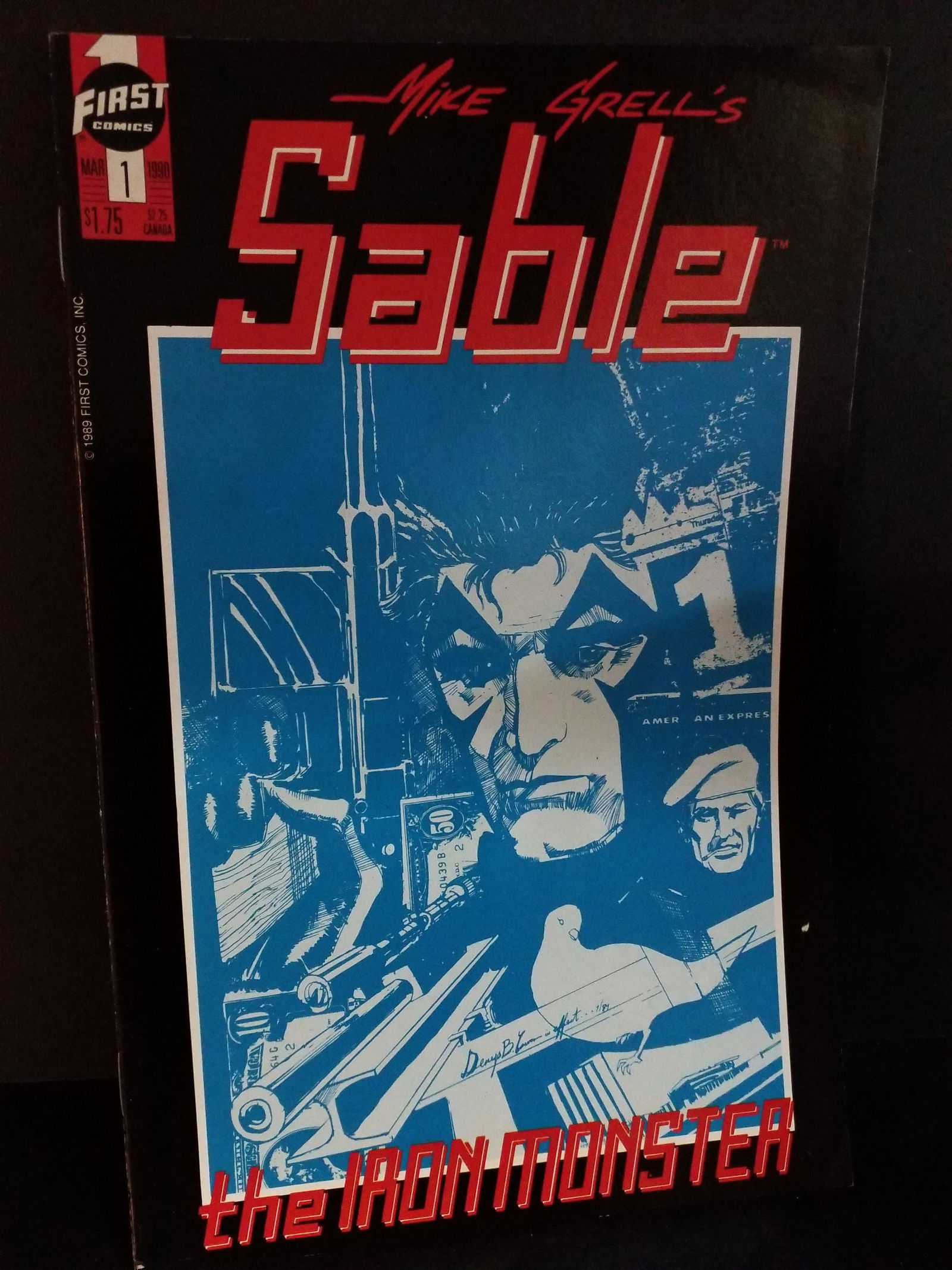Sable Mike Grell's #1 First The Iron Monster VF+/ NM: A Higher Grade comic. Although we are not comic book graders the majority of the comic books in this sale are in exceptional condition. All Comics come bagged and boarded, Please view pictures. Comic