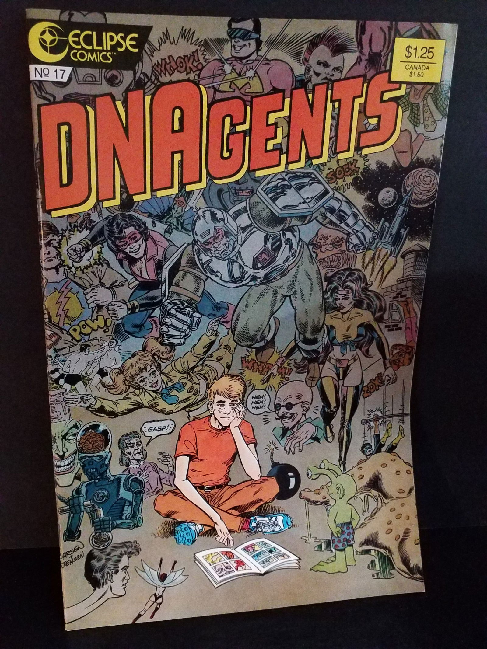 The New DNAgents #17 Mar. 1987 Eclipse Comics VF+/ NM: A Higher Grade comic. Although we are not comic book graders the majority of the comic books in this sale are in exceptional condition. All Comics come bagged and boarded, Please view pictures. Comic