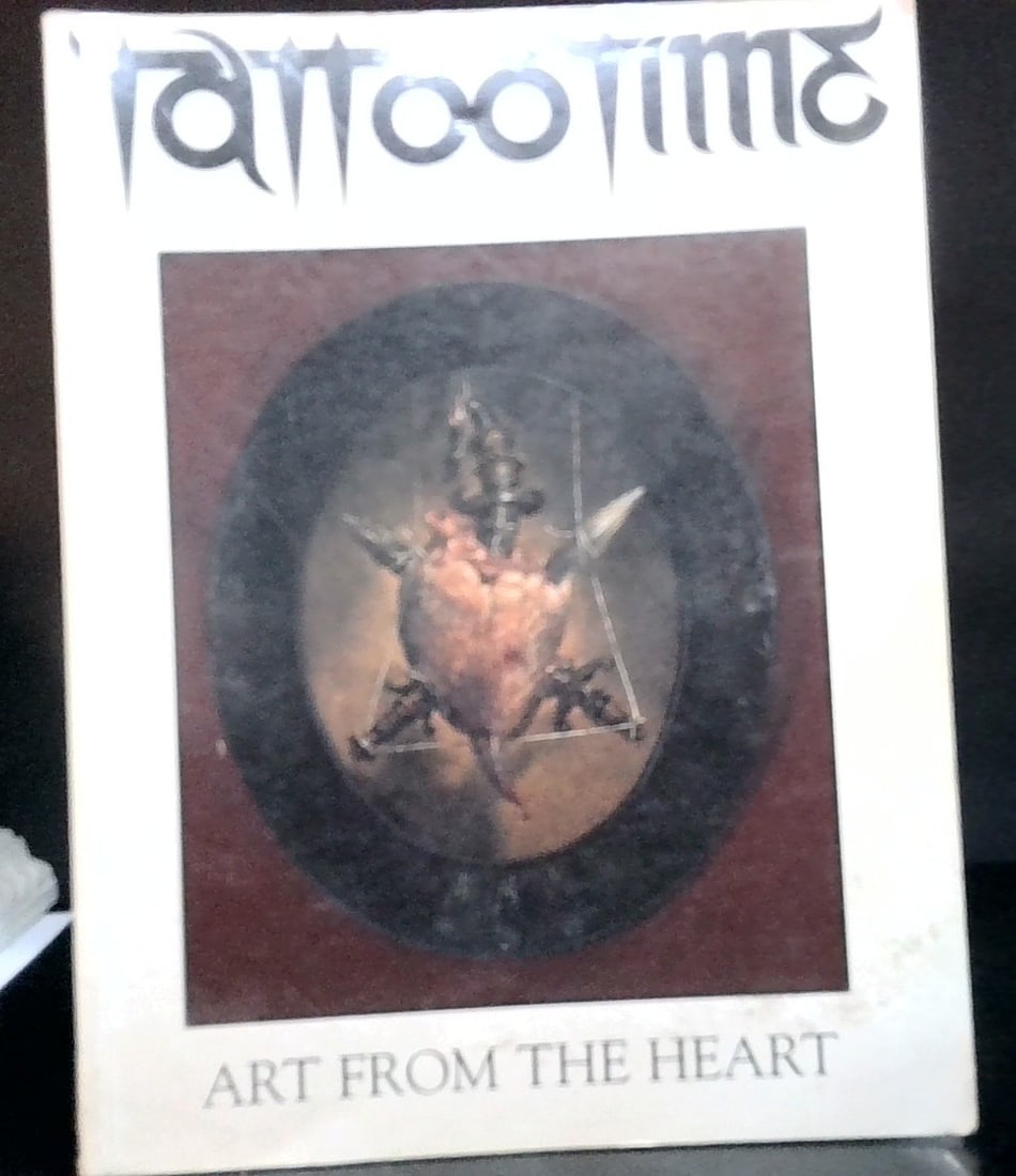 Tattoo Time Art From the Heart By D. E. Hardy 1991 1st edition illustrated profusely: Published by Hardy Marks Publications Honolulu , in 1991. Superbly ilustrated, Comprising the History of Tattooing . With some stains to rear cover,large sorftcover, overall nice.
