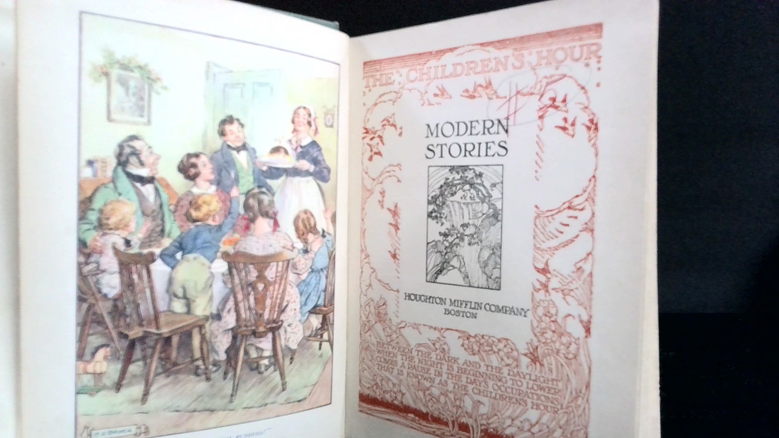 Modern Stories 1929 published by Houghton Mifflin Rip Van Winkle Edgar Allen Poe Dickens Color pics: With Beautiful color lithograph plates, Famous Juvenile stories by the Greatest classic Authors, Although a former library buckram bound volume, this is a great book. With Super stories. Solid book, u