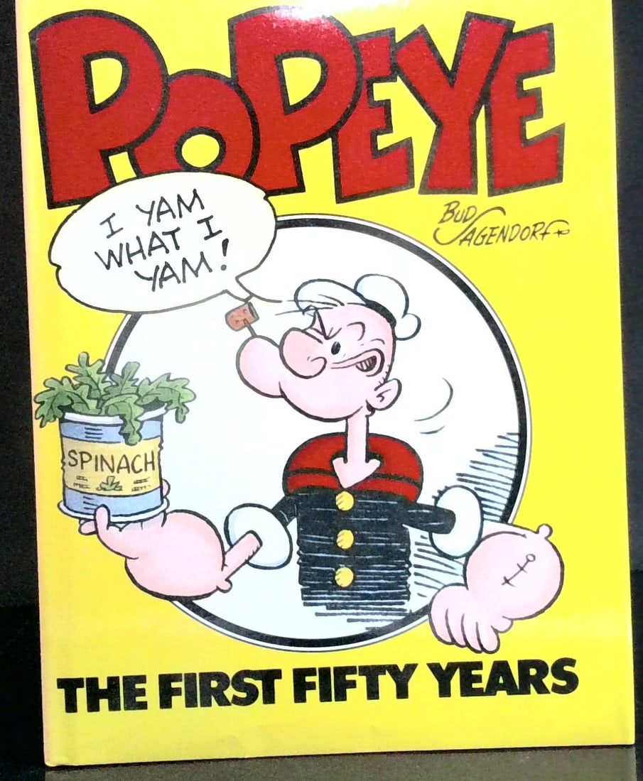 Popeye I Yam what I Yam! the First 50 Years by Bud AGendorf in jacket hardcover illustrated VG+ (1 of 18)