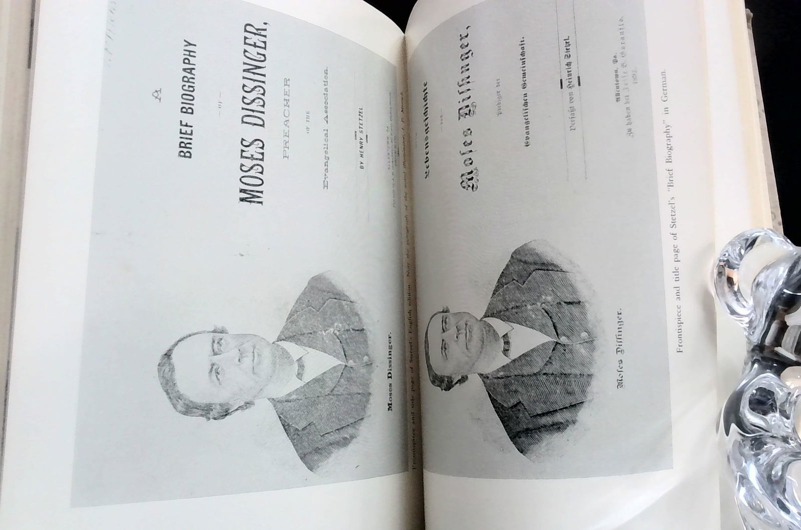 William Rittenhouse and Moses Dissinger Two Eminent Pennsylvania Germans 1959: Published by the Pennsylvania German Society. illustrated, In very good condition. Solid book, usual marks for age. Please view pictures below for content and condition details.