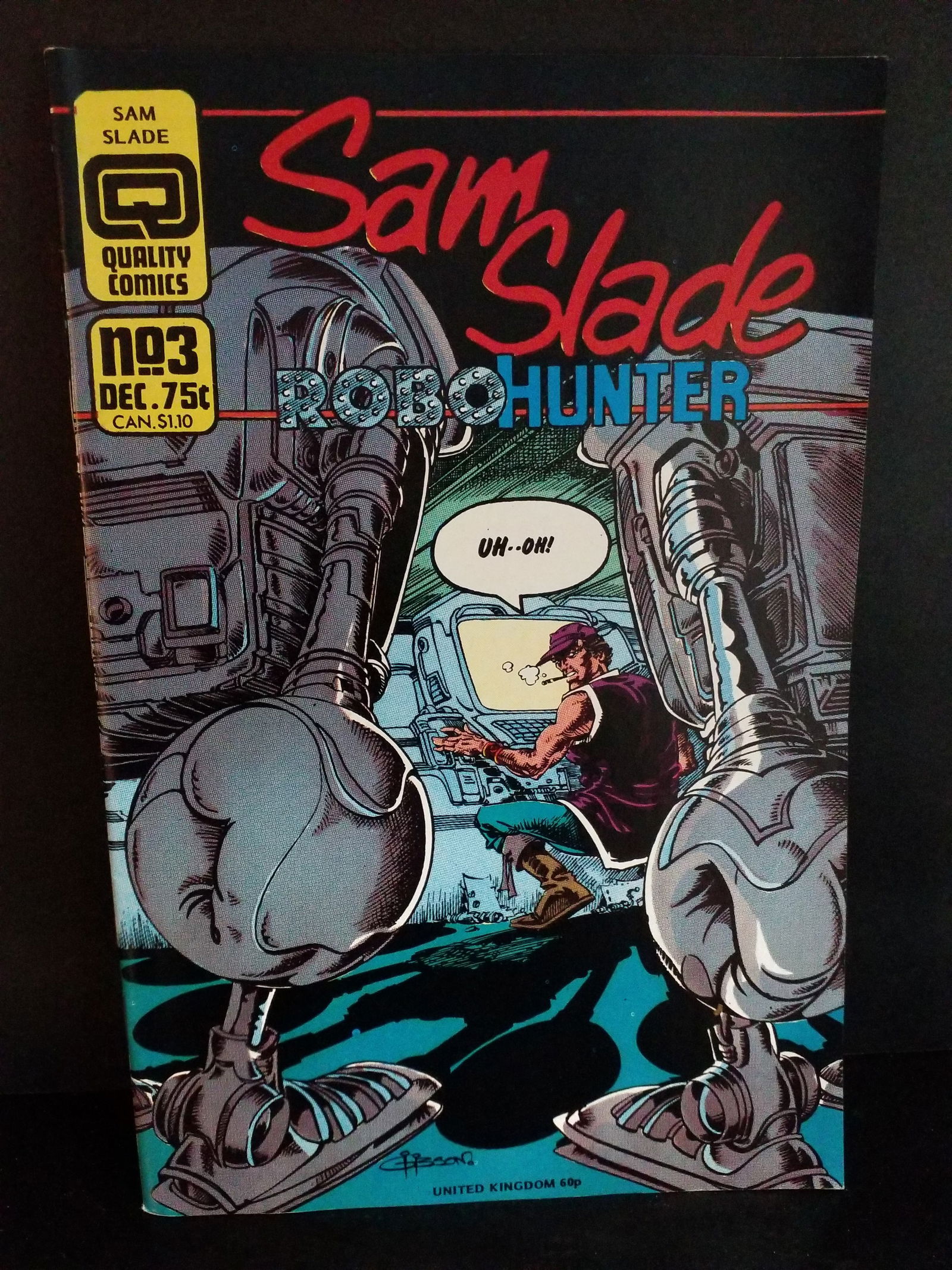 Sam Slade Robo-Hunter #3 Quality Comics 1986 Ian Gibson VF+/ NM: A Higher Grade comic. Although we are not comic book graders the majority of the comic books in this sale are in exceptional condition. All Comics come bagged and boarded, Please view pictures. Comic