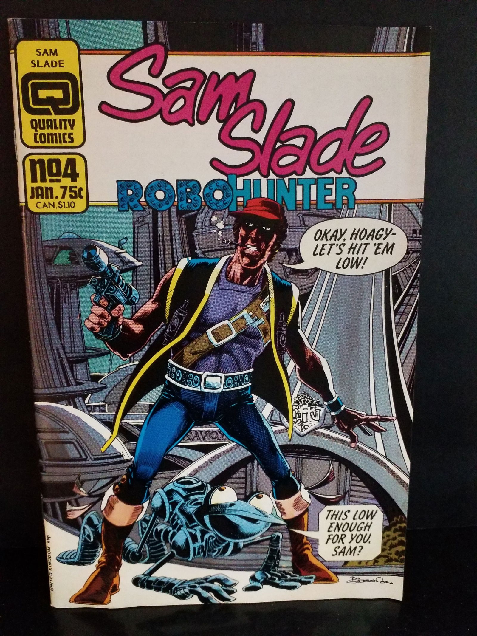 Sam Slade Robo-Hunter #4 Quality Comics 1986 Ian Gibson VF+/ NM: A Higher Grade comic. Although we are not comic book graders the majority of the comic books in this sale are in exceptional condition. All Comics come bagged and boarded, Please view pictures. Comic