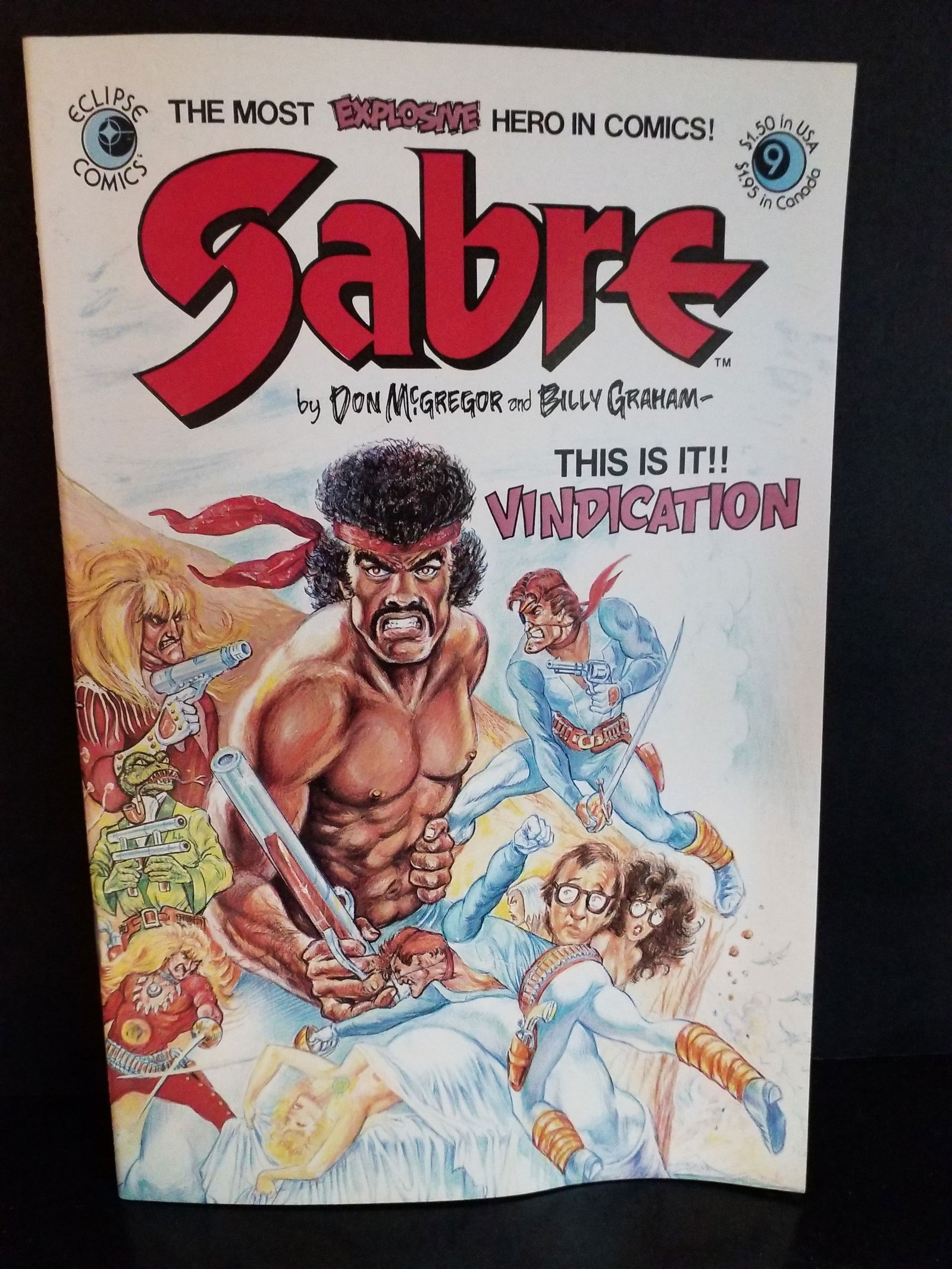Lot of 3 Sabre Eclipse Comics #9,13,14 VF+/ NM: A Higher Grade comic. Although we are not comic book graders the majority of the comic books in this sale are in exceptional condition. All Comics come bagged and boarded, Please view pictures. Comic