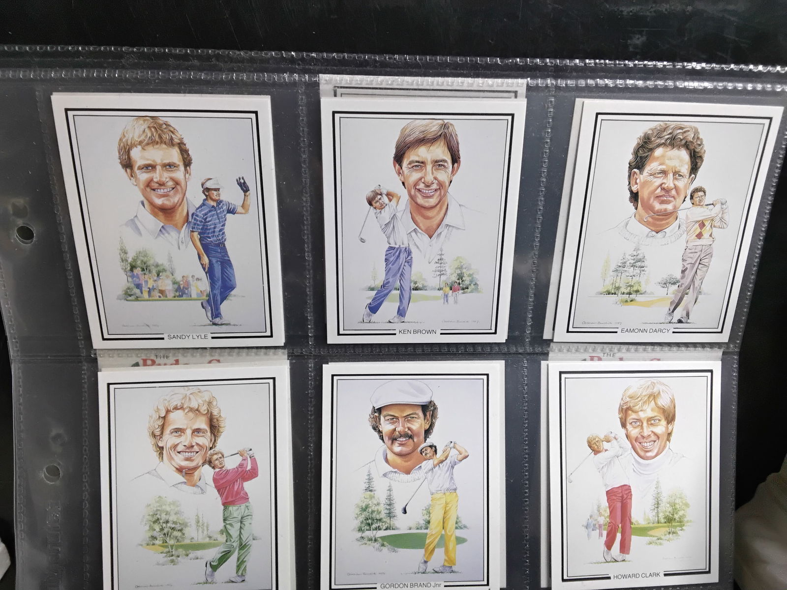 Complete Rare Set Ryder Cup Golf set of 1987 Nick Faldo etc. 15 cards complete set very nice: Very nice complete set of 15 cards, Very Nice