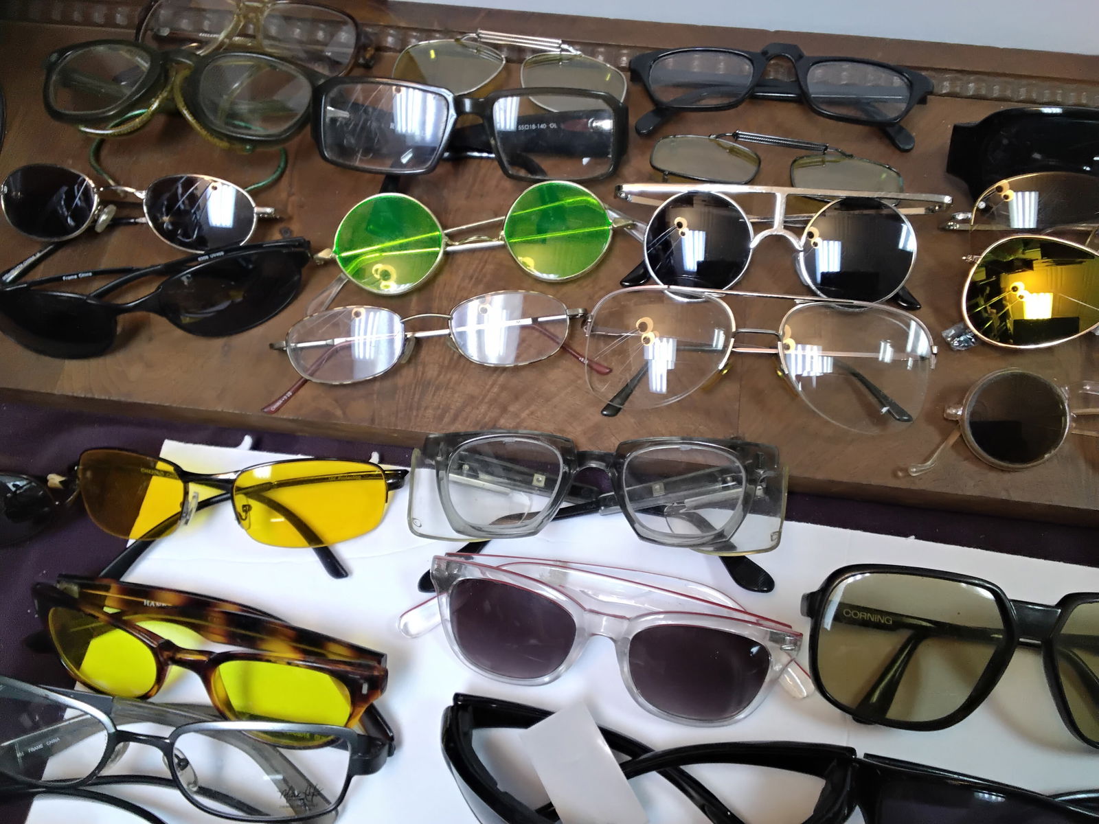 approx . 300 High Quality Mid Century Eyeglasses Spectacles Sun Glasses Etc. Gold filled etc. (1 of 13)