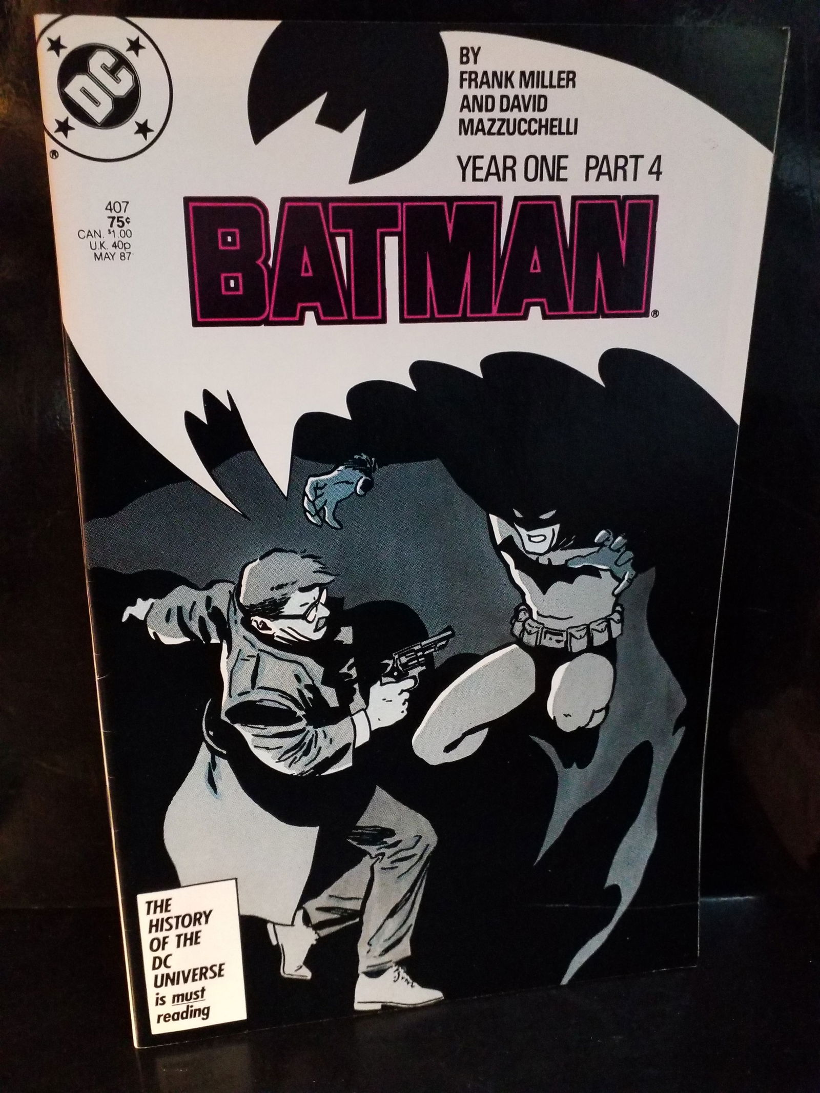 Batman #407 Year One Part 4 Frank Miller! DC Comics 1987: Adding Comics Daily to our current sale. A Higher Grade comic. Although we are not comic book graders the majority of the comic books in this sale are in exceptional condition. All Comics come bagged