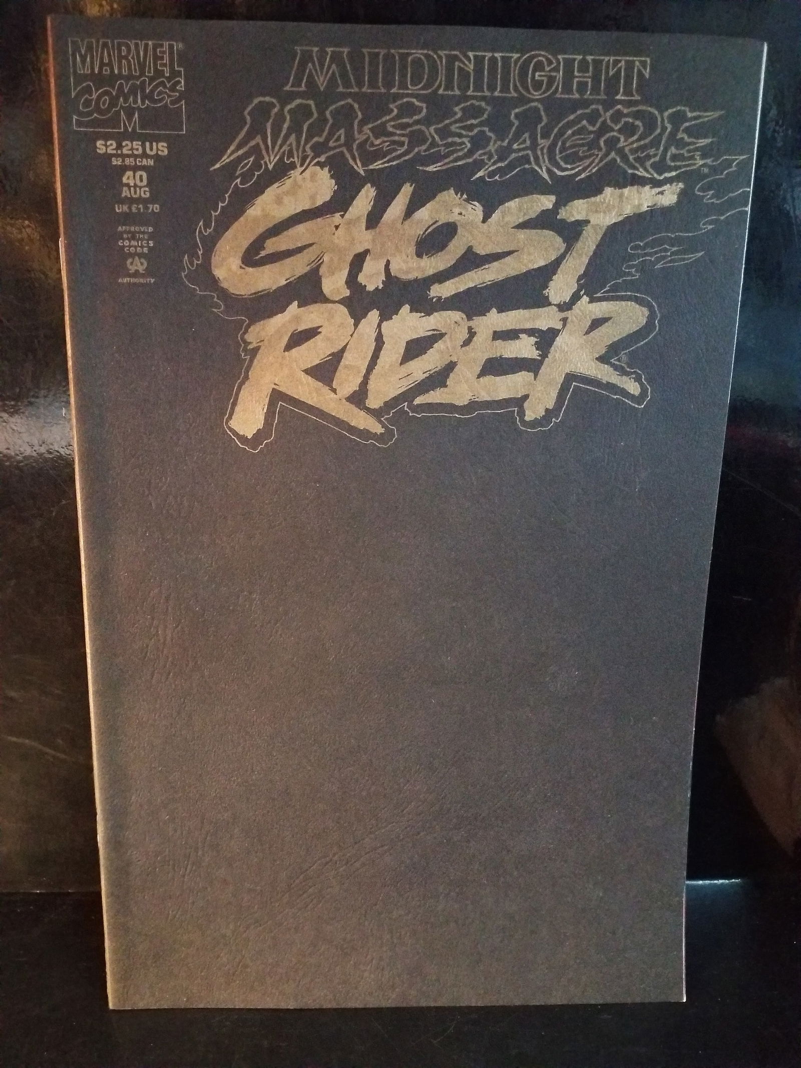 Ghost Rider #40 Marvel Comics Midnight Massacre Black Parchment Cover VF+- NM: Adding Comics Daily to our current sale. A Higher Grade comic. Although we are not comic book graders the majority of the comic books in this sale are in exceptional condition. All Comics come bagged