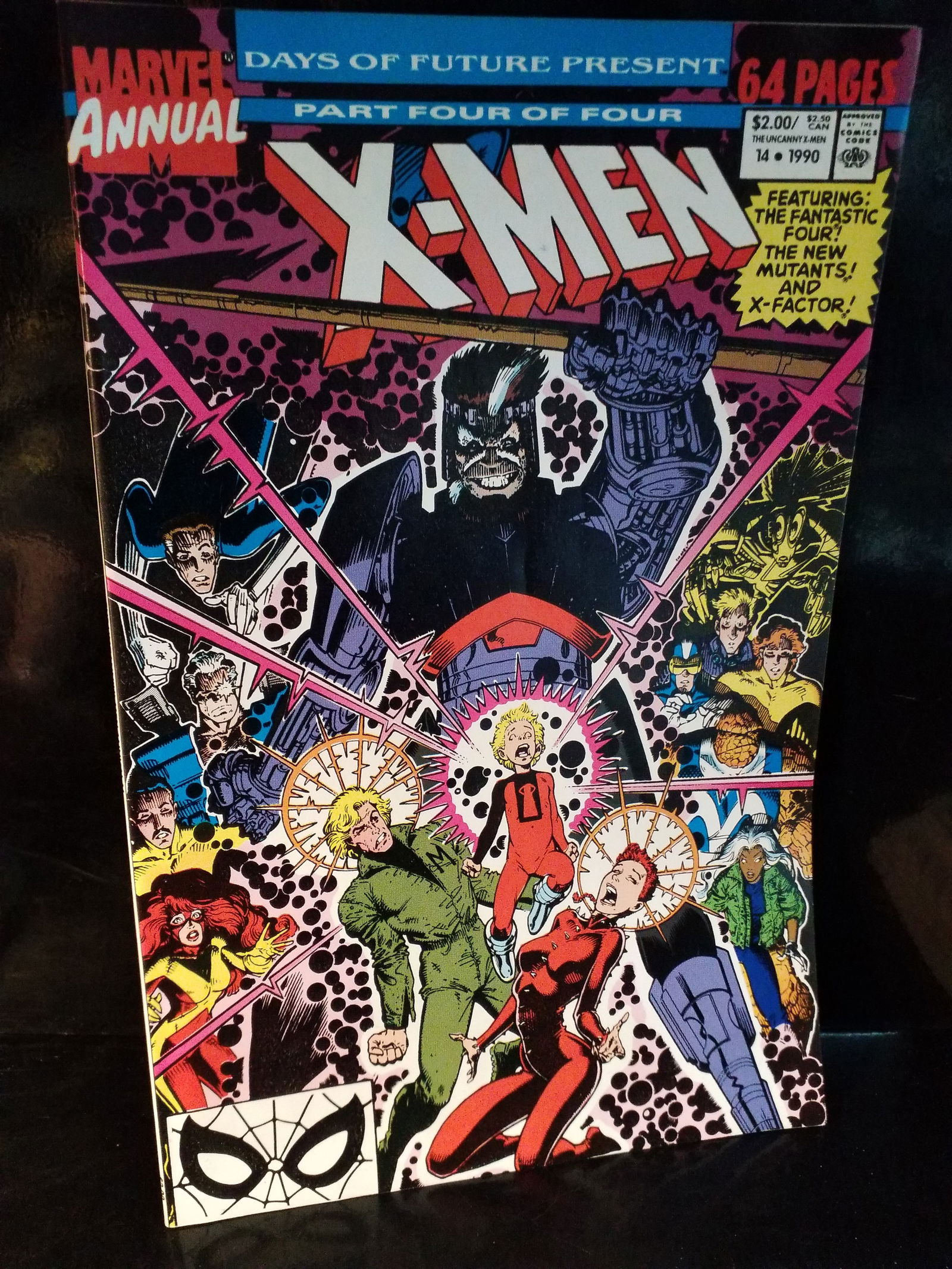 X-MEN Days Of Future Present, Part 4 Marvel Annual #14 1990 First Gambit VF+- NM: Adding Comics Daily to our current sale. A Higher Grade comic. Although we are not comic book graders the majority of the comic books in this sale are in exceptional condition. All Comics come bagged