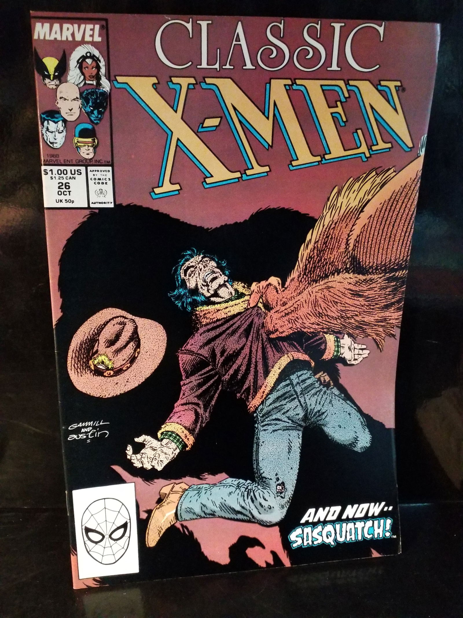 Classic X-Men #26 (Marvel Comics October 1988) Wolverine Sasquatch (1 of 2)