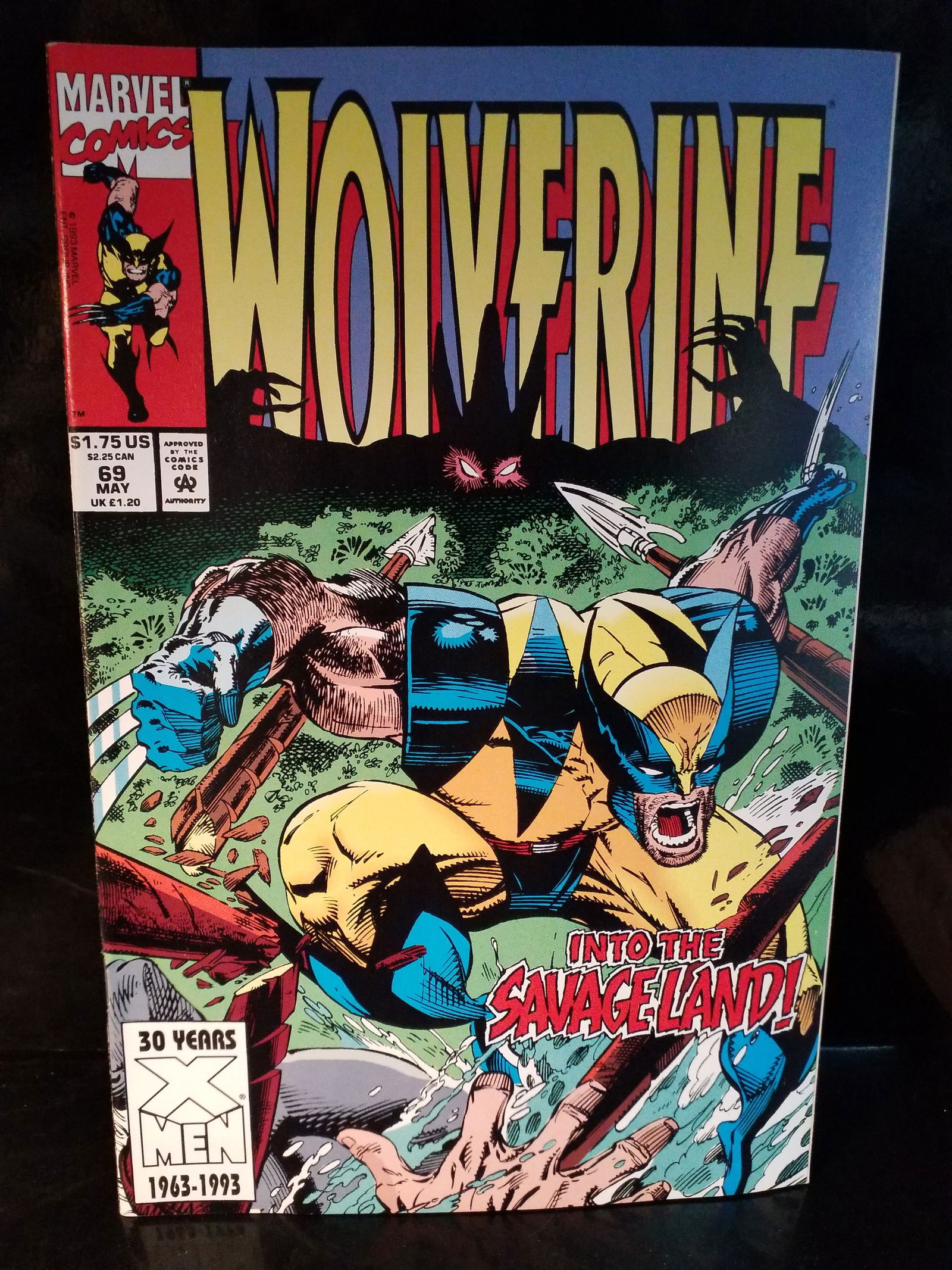 Marvel Comics Wolverine #69 1993 Into the Savage Land X-Men VF+/NM (1 of 2)