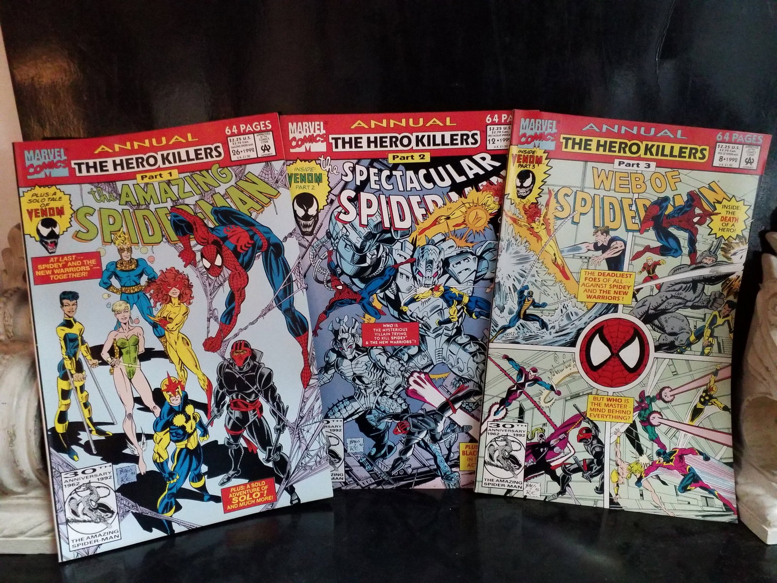 AMAZING SPIDER-MAN THE HERO KILLERS ANNUAL 1/2/3 1992 MARVEL COMICS VG+-MNT (1 of 2)