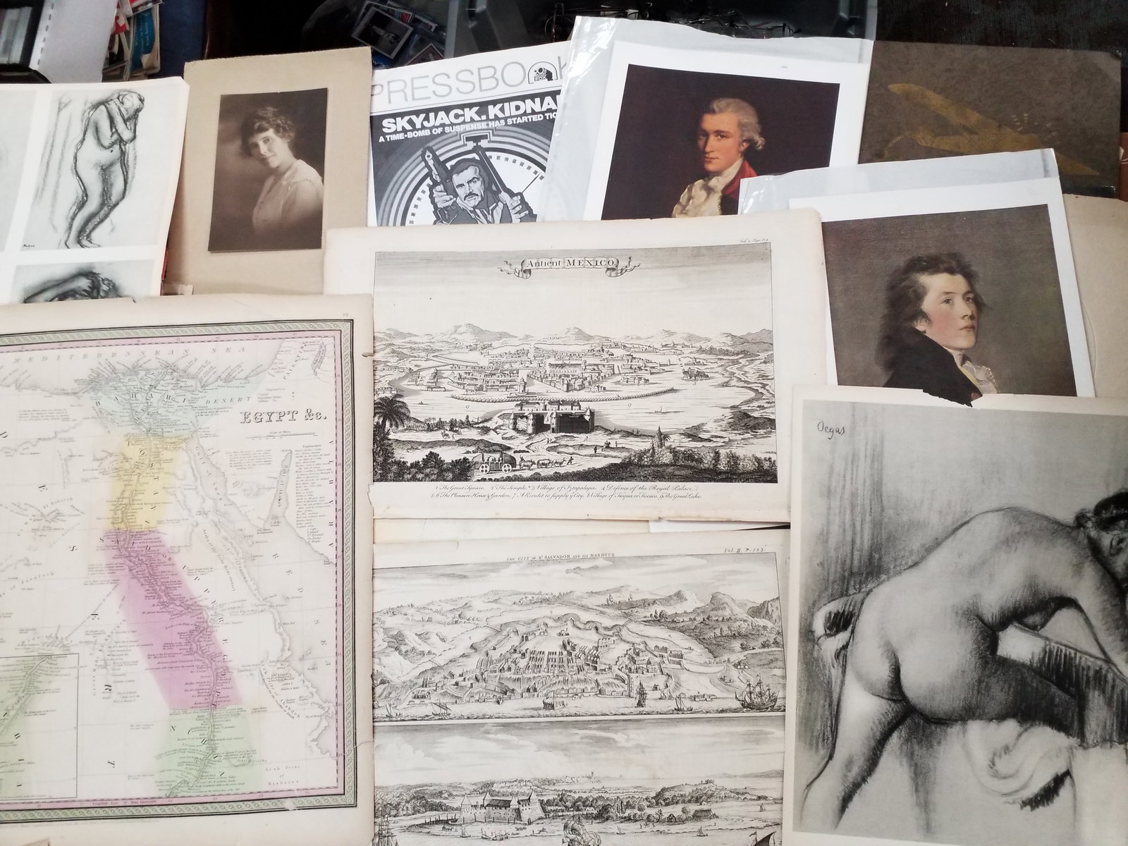 Very large Estate Collection of Ephemera, Fraktur, 16th century Engravings prints Nudes etc (1 of 20)