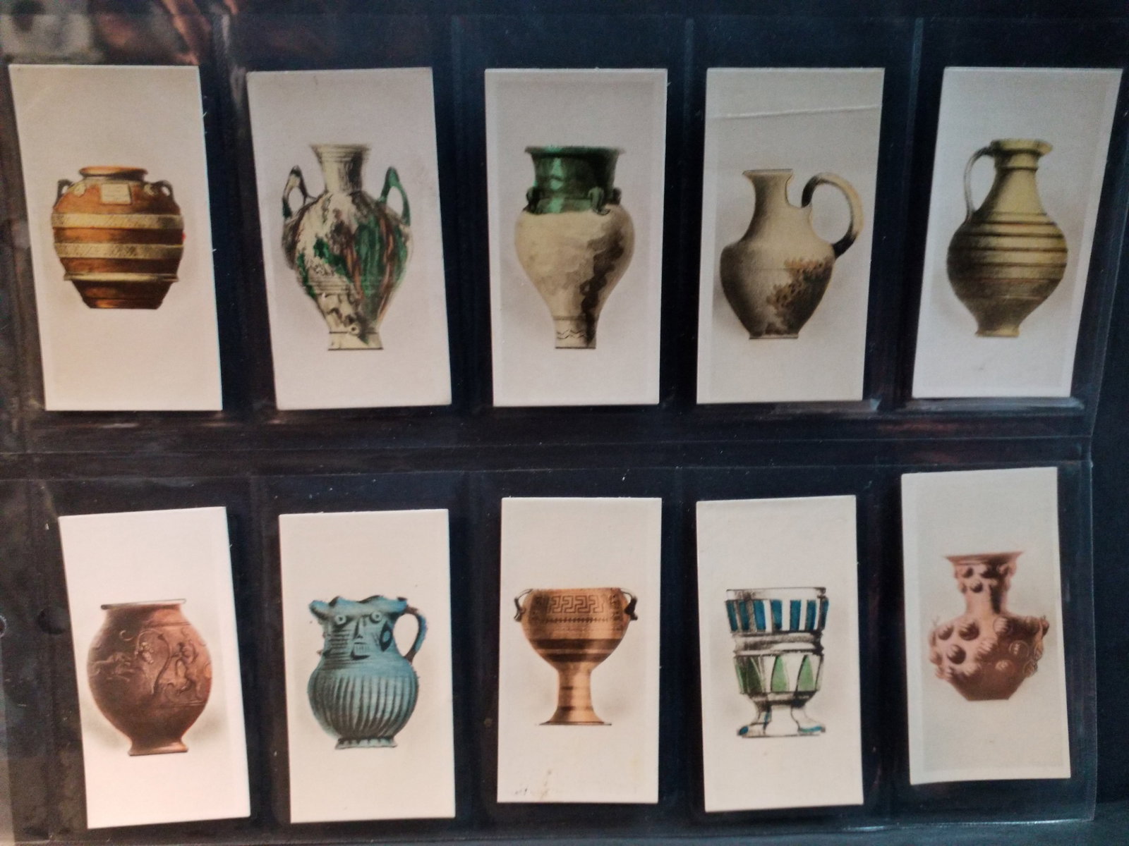 1927 Antique Pottery hand Colored Real Photo Set of 48 Original De Reszke Tobacco cards Set Complete (1 of 6)