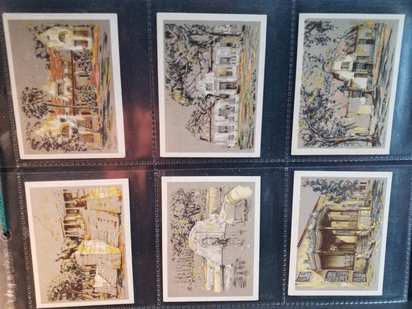 1920s Cape Town Buildings Sketches United tobacco Co. Tobacco cards Set Complete Real Photos (1 of 5)