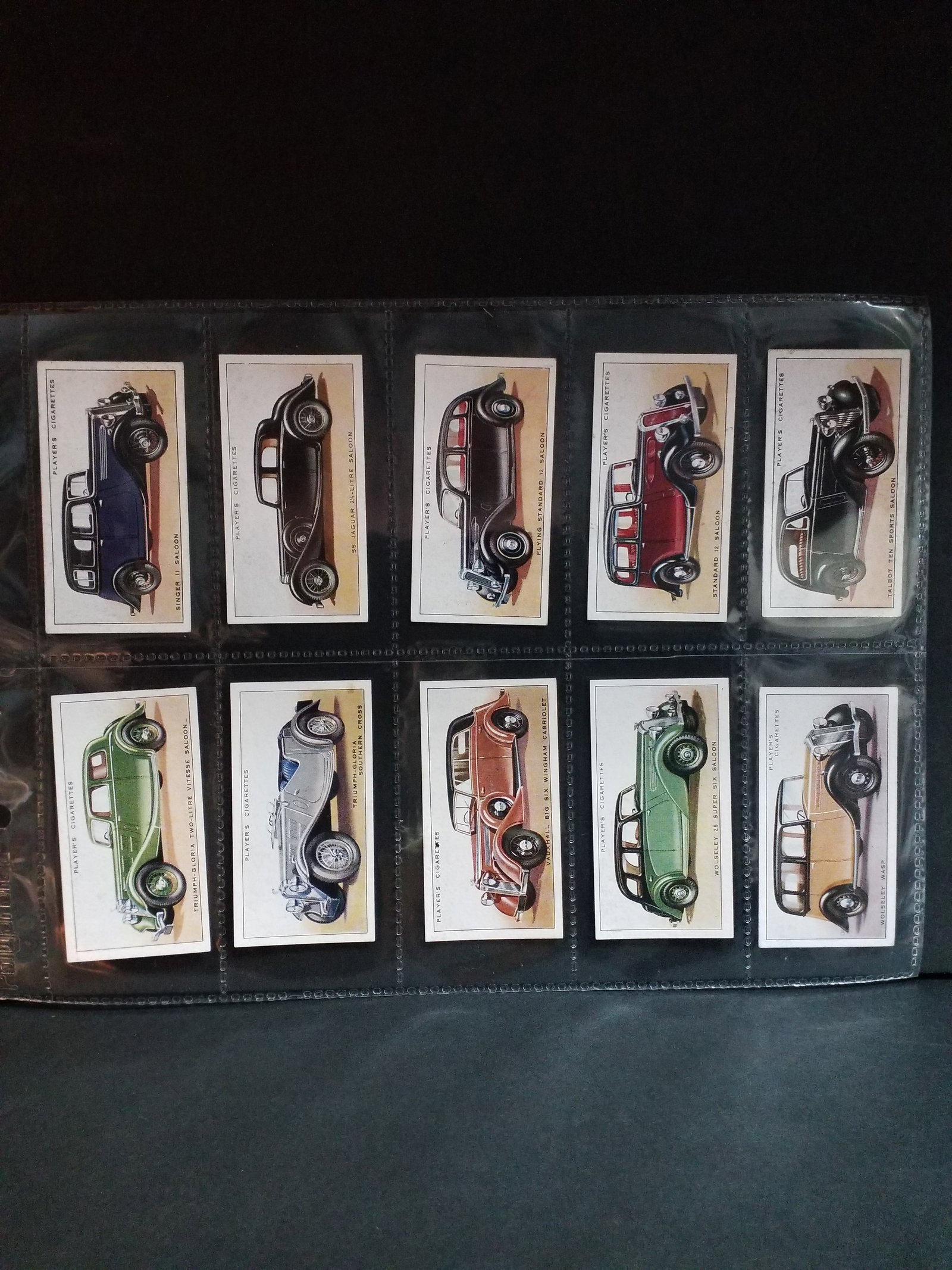1936 CIGARETTE CARDS John Player Tobacco Motor Cars 1st Series full set of 50 cards (1 of 7)