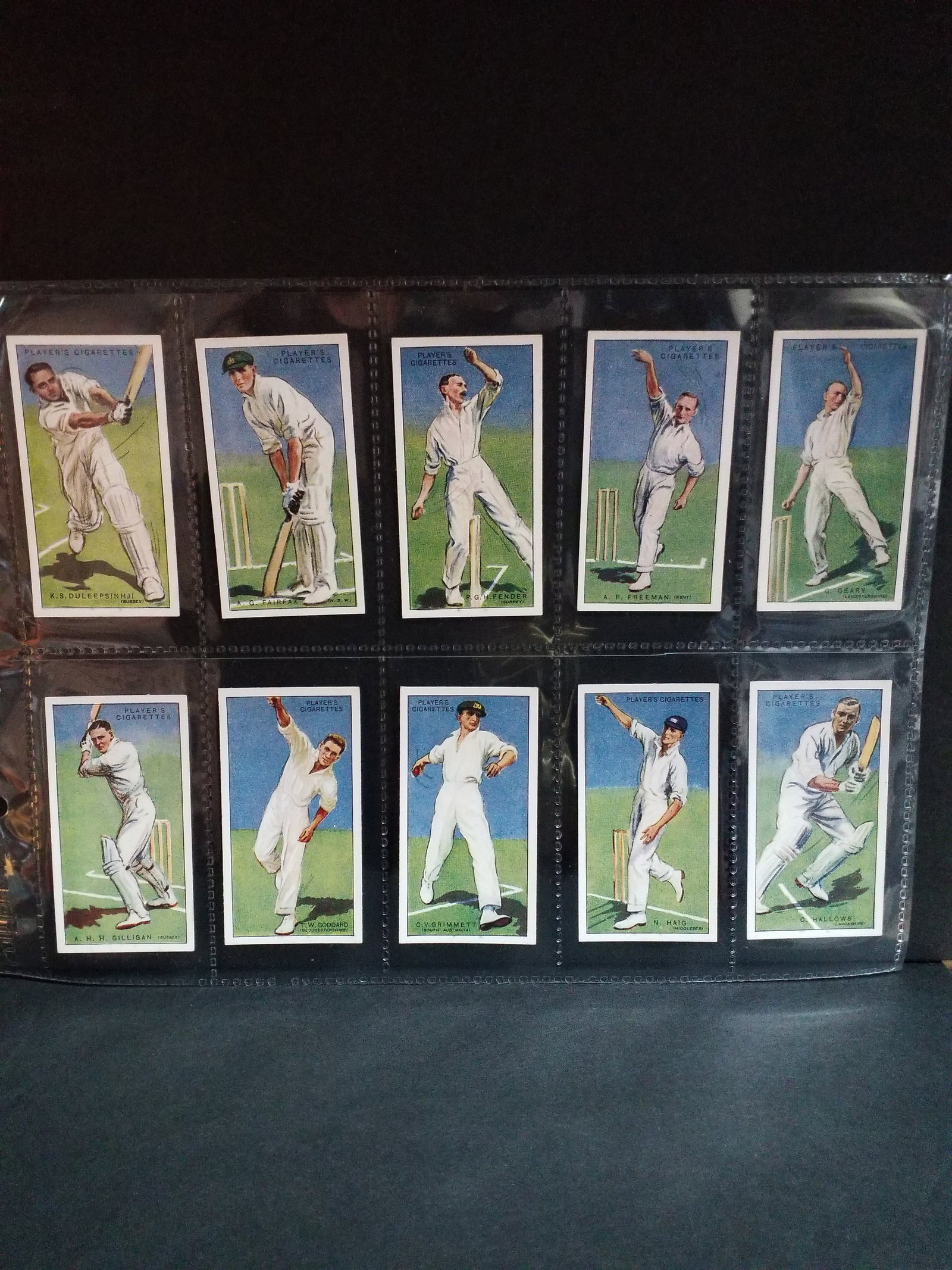 Cricketers 1930 John Player & Sons "A" Series cigarette cards set of 50 cards complete (1 of 5)