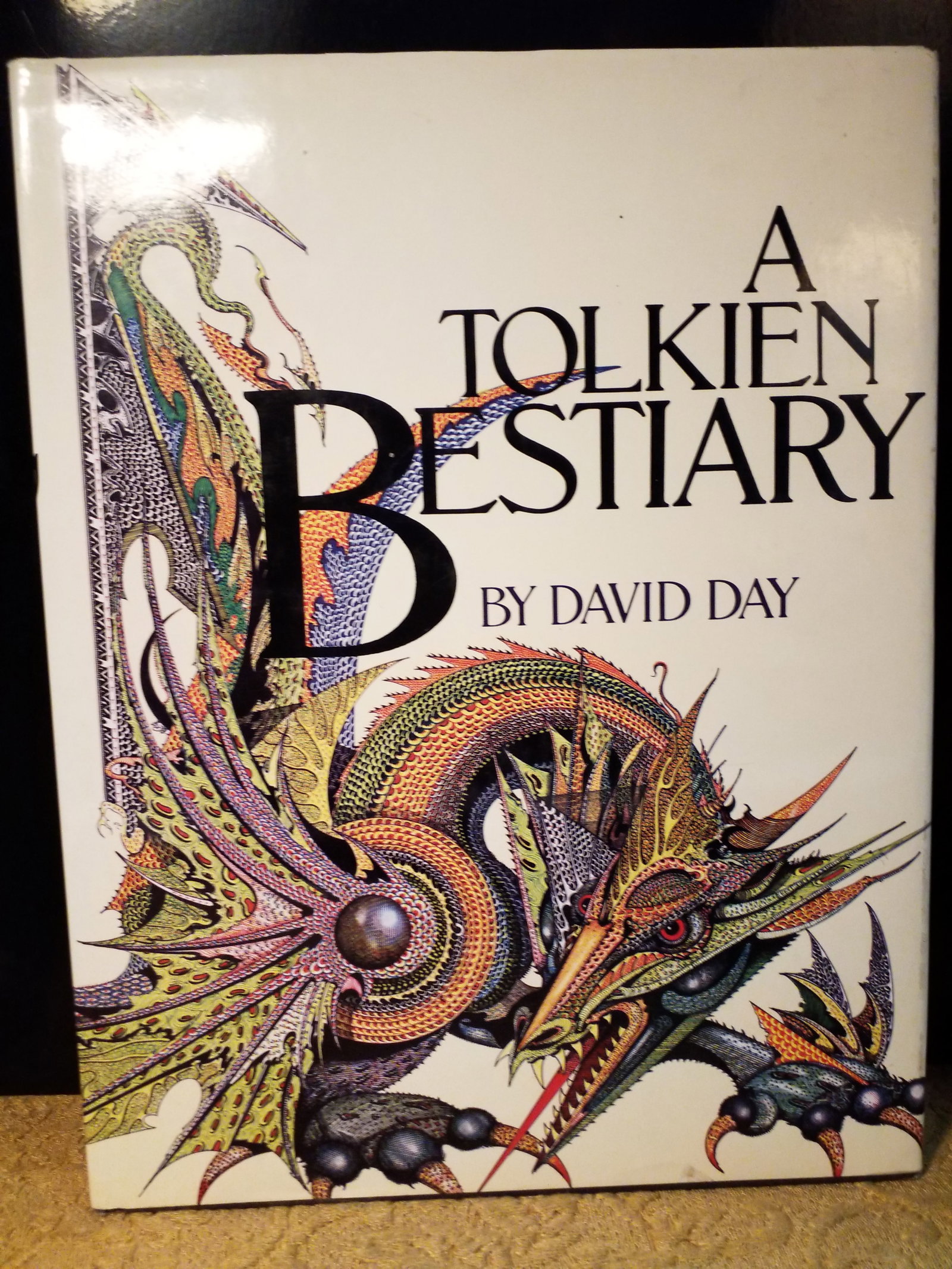 A Tolkien Bestiary David Day Gramercy Hardcover Illustrated Fantasy Guide Book: Large hardcover in jacket, in exceptionally nice condition. Publisher: Gramercy Books, a division of Random House Value Publishing, Inc., New York; 1998 Incredible drawings and art work in this one.,