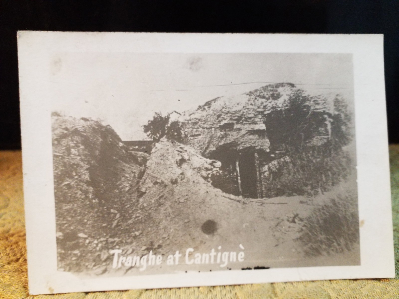 Original WWI RPPC Real Photo Postcard Battle of Cantigne 1st US major Offensive of the war (1 of 2)