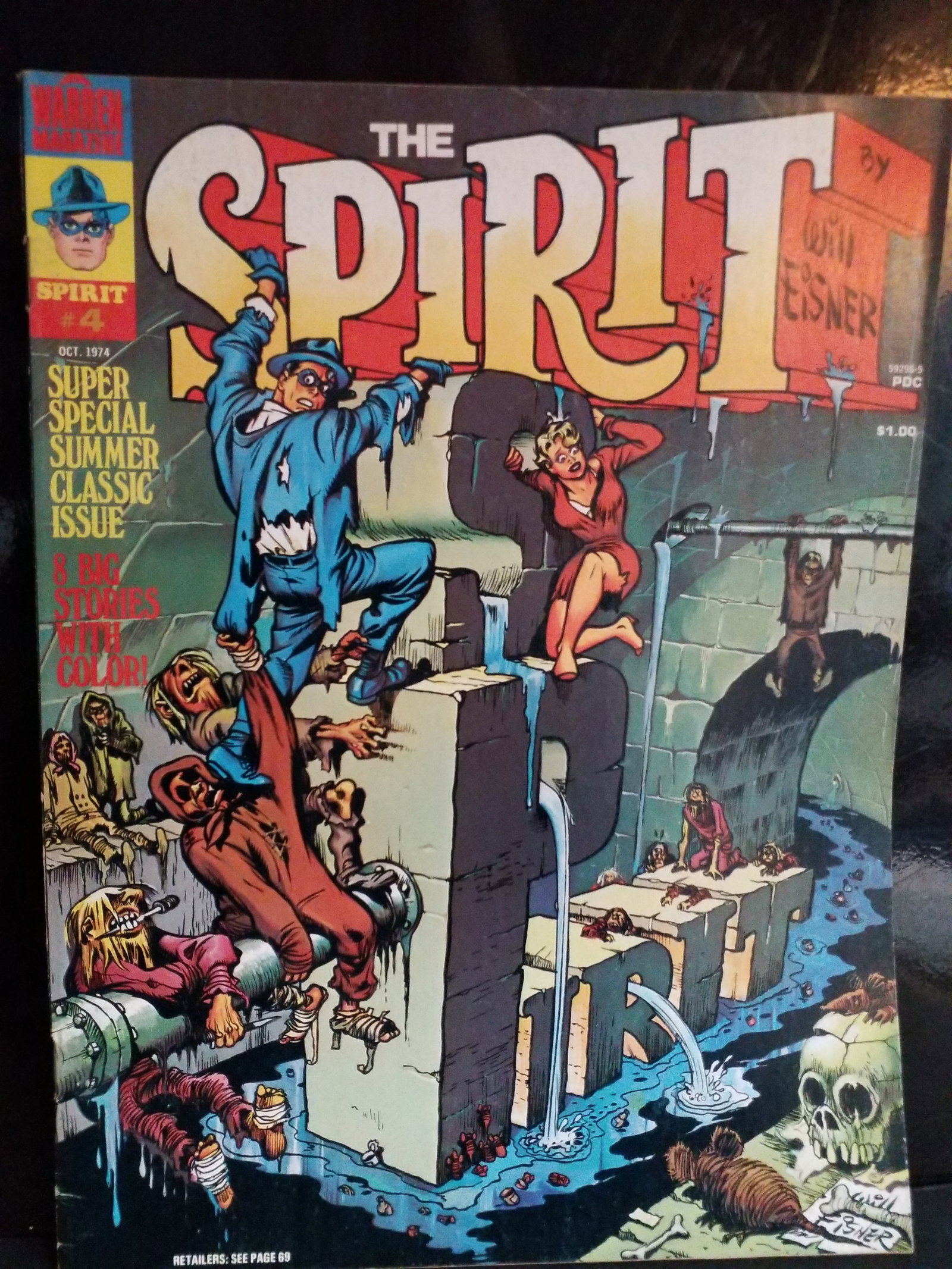 The Spirit #4 - Magazine Warren Magazine, 1974) VF+ Will Eisner (1 of 8)
