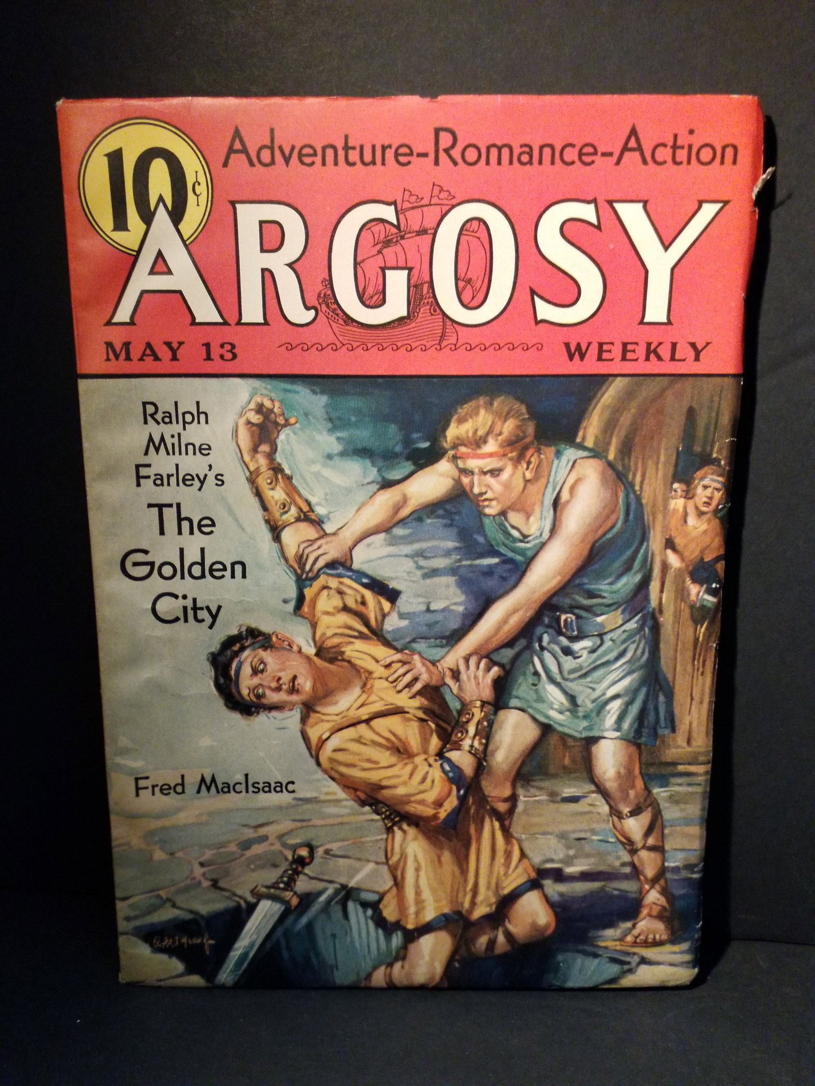 Original Argosy Pulp May 13 1933 The Golden City by Ralph Milne Farley F+-VF+ High Grade (1 of 5)