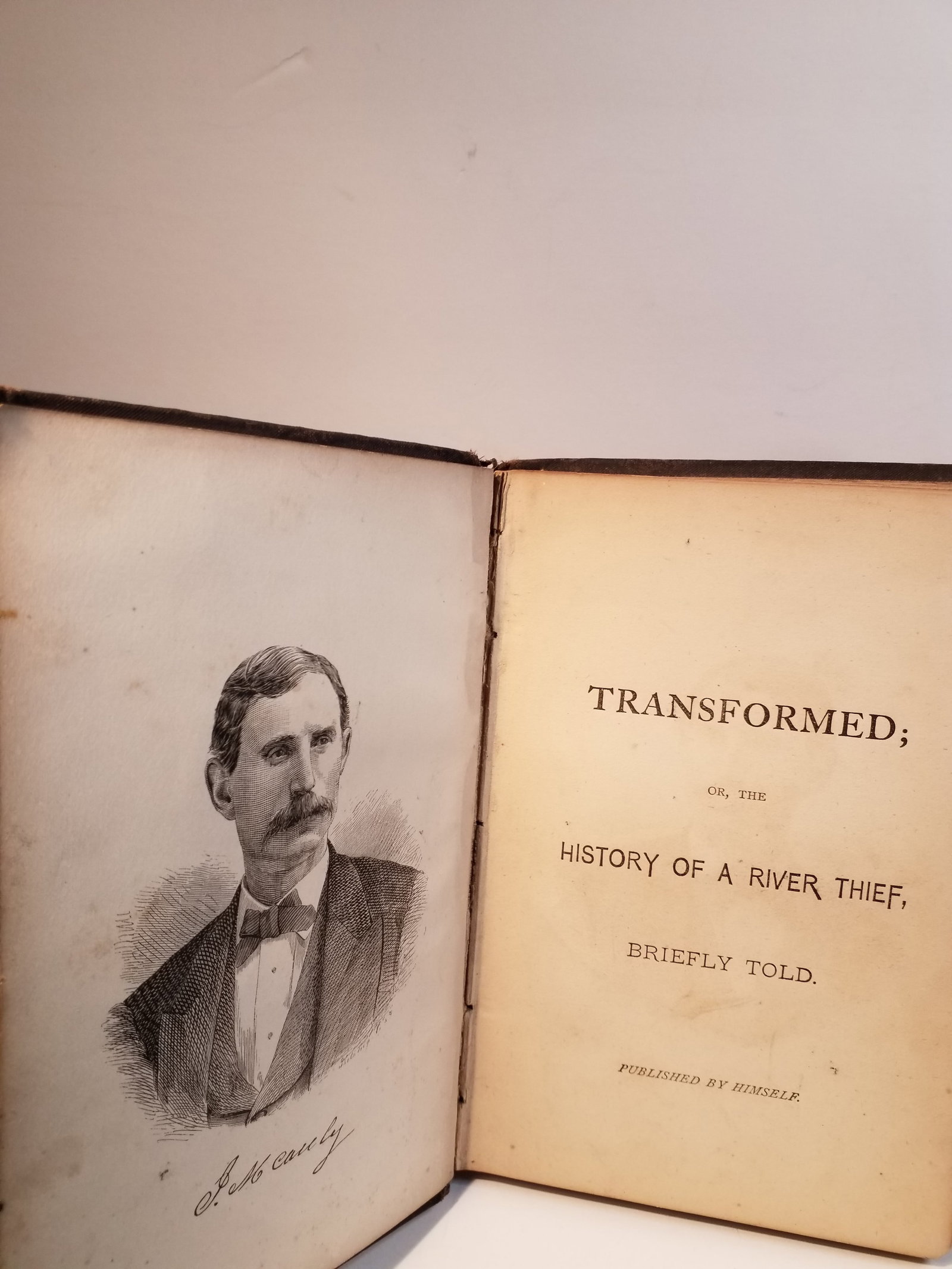 1876 Transformed; or, the History of a River Thief, Briefly Told autobiography by Jerry McAuley (1 of 4)