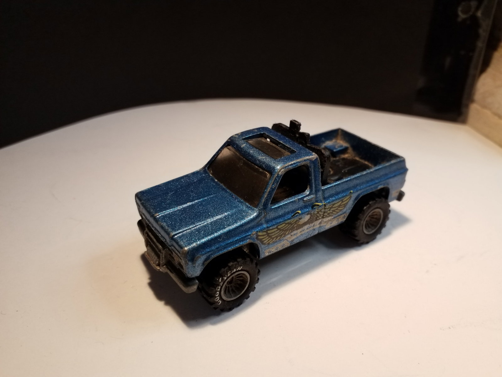 Vintage Hot Wheels 1982 Blue Eagle Pick up blue truck Die cast (1 of 4)
