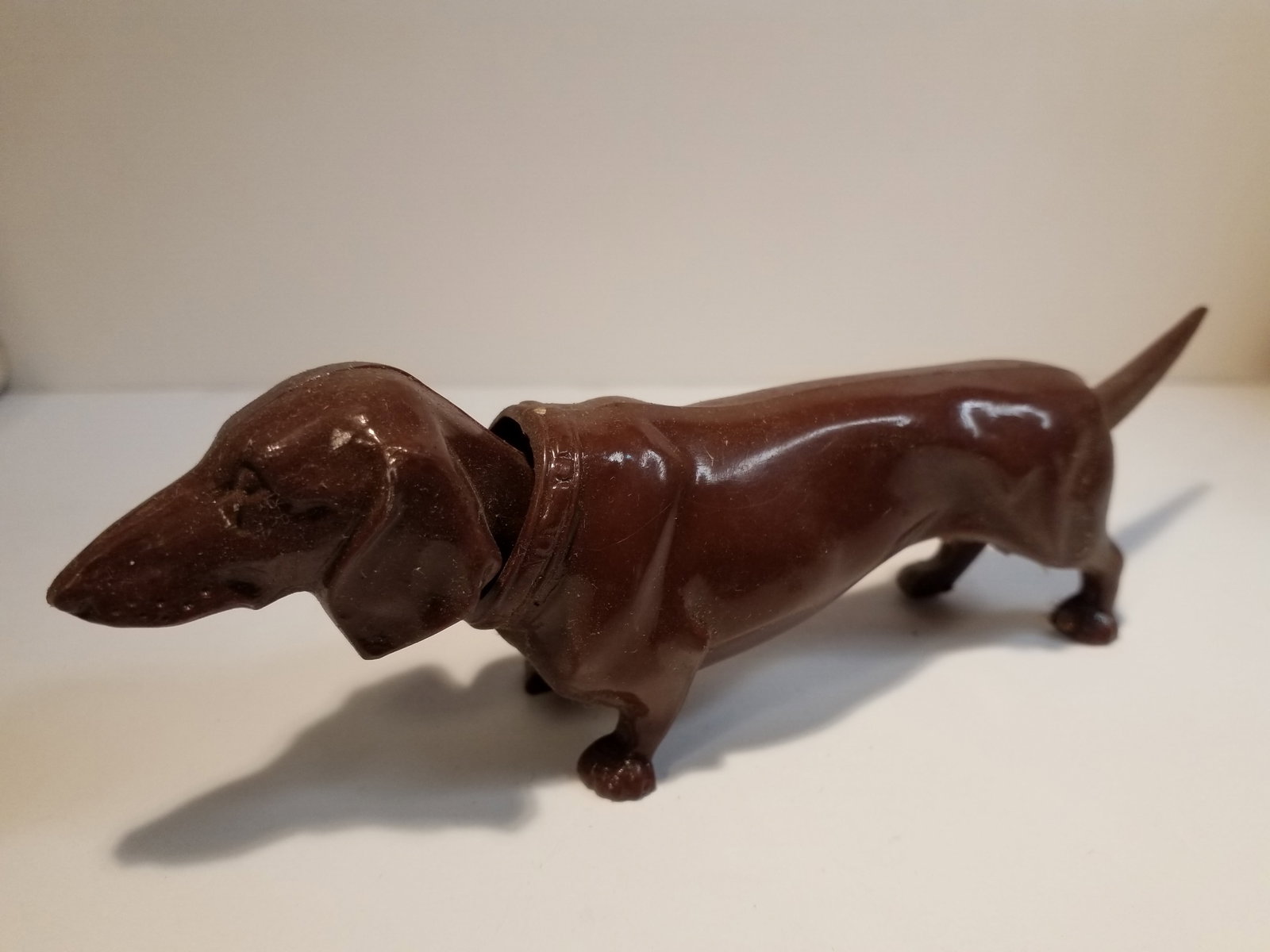 Scarce Antique S.A. Reider & Co. West Germany Celluloid Bobber Nodder Dachshund Dog (1 of 4)