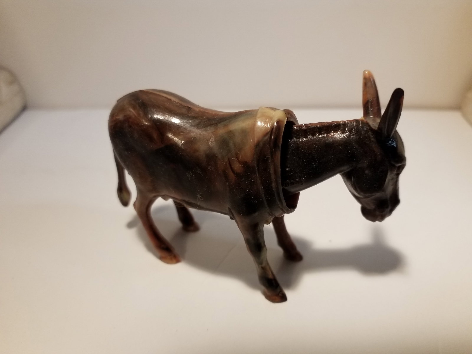 Scarce Antique S.A. Reider & Co. West Germany Celluloid Bobber Nodder Donkey (1 of 4)
