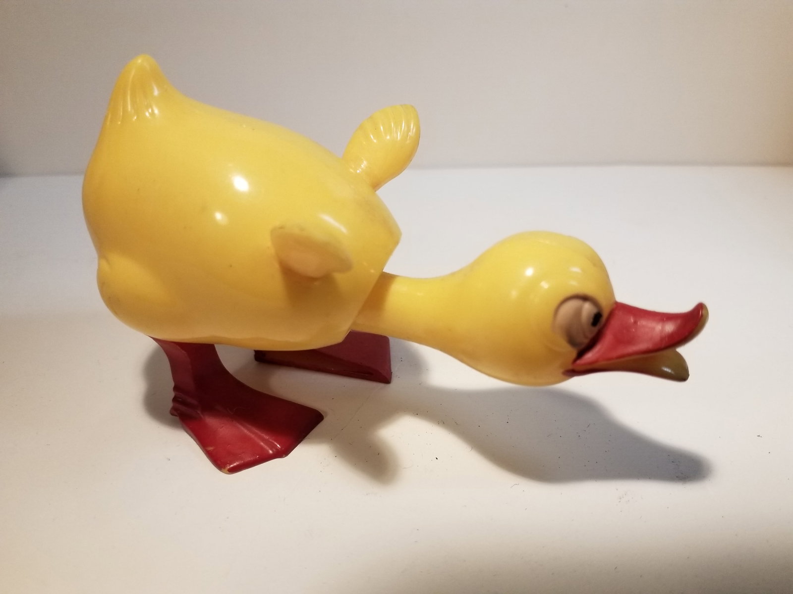 Scarce Antique S.A. Reider & Co. West Germany Celluloid Bobber Nodder Yellow Duck (1 of 3)
