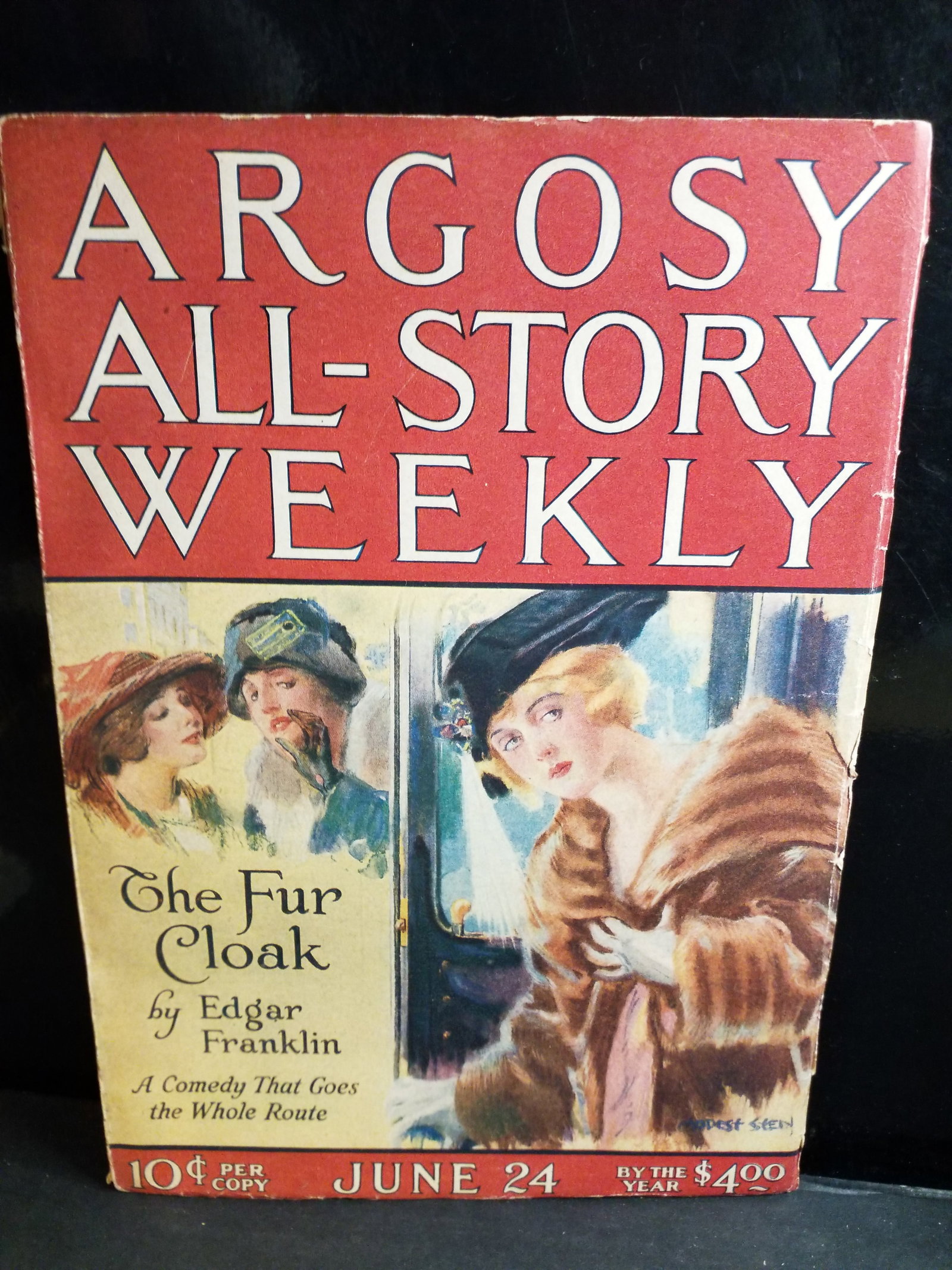 Argosy All Star Weekly June 24th 1922 The Fur Cloak by Edgar Franklin /VG+-F (1 of 6)