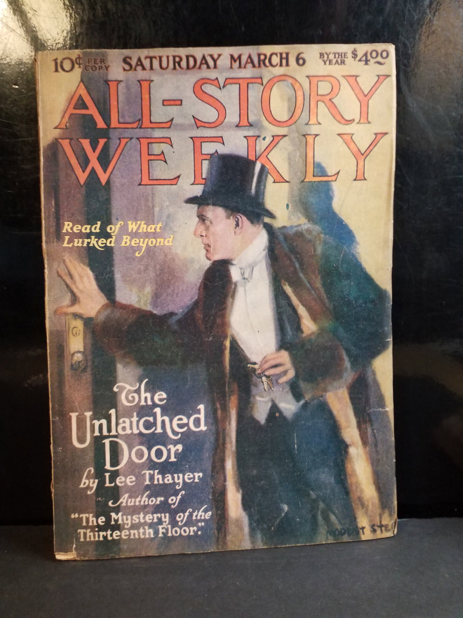 All-Story Weekly pulp magazine March 6 1920 VG+ / F+ The Unlatched Door Mystery By Lee Thayer (1 of 3)