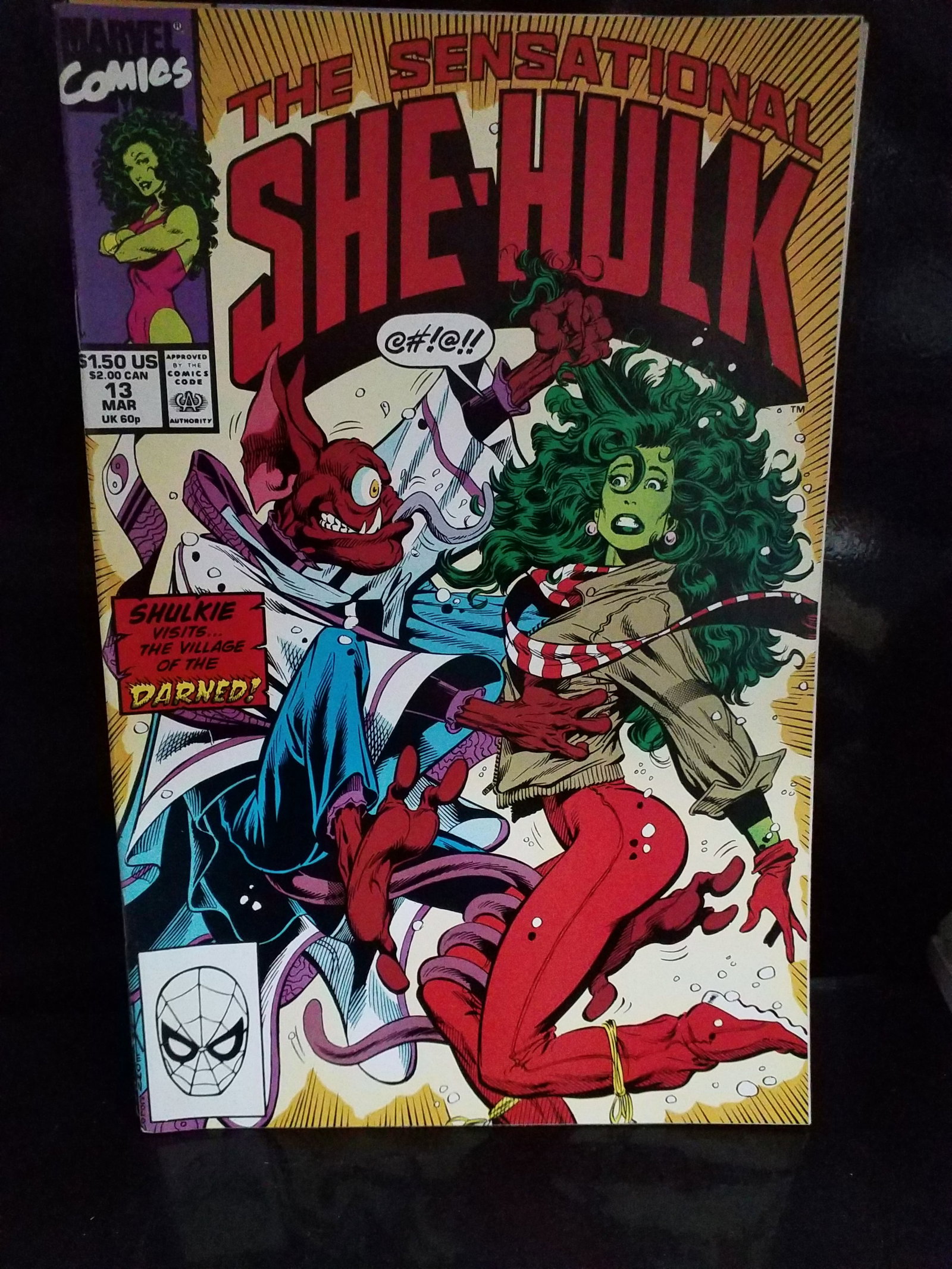 SENSATIONAL SHE-HULK #13 (1990) Howard the Duck, Steve Gerber, Marvel Comics / VF+-NM: Many Comic books being added, most of which are in Exceptional Condition. Many Grade worthy and higher grade. Please inspect pictures.