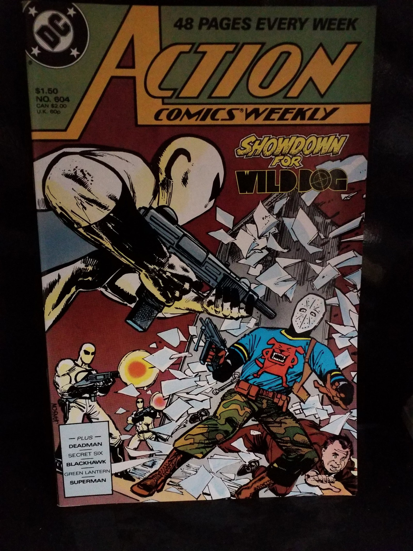 Action Comics #604 Superman Green Lantern Deadman Wild Dog Jul 1988 DC / VF+-NM (1 of 2)