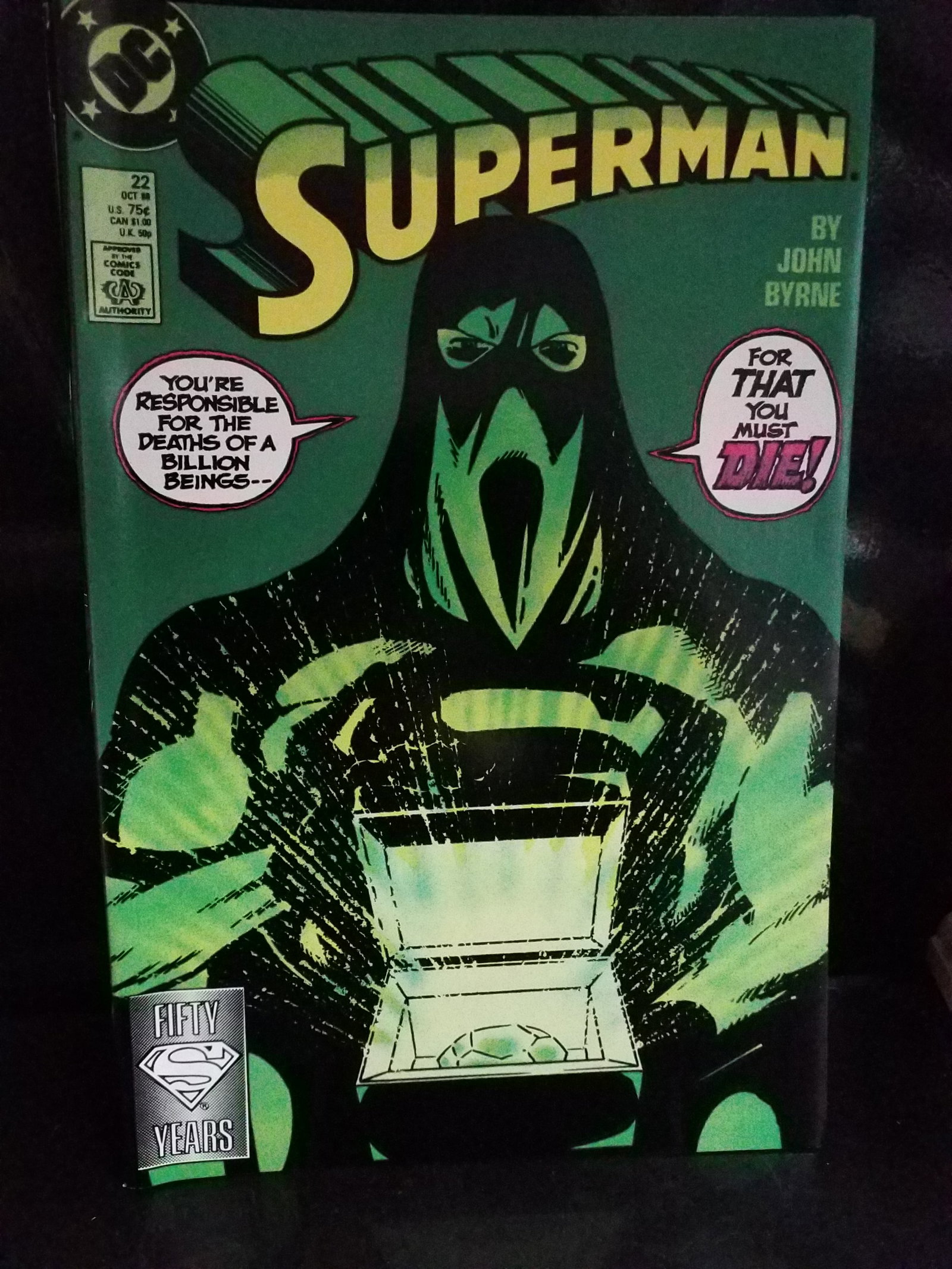 SUPERMAN # 22 2nd series 1988 - 1st APP OF GENERAL ZOD dc comics / VF+-NM (1 of 2)