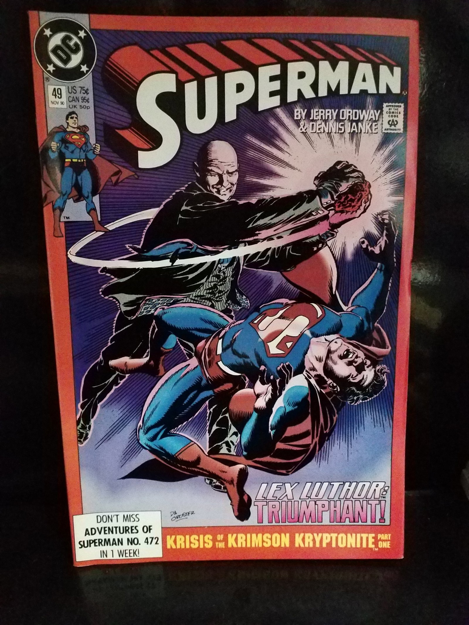 Superman #49 DC Comic Book Batman Wonder Woman Green Lantern DC Comics VF+-NM (1 of 2)